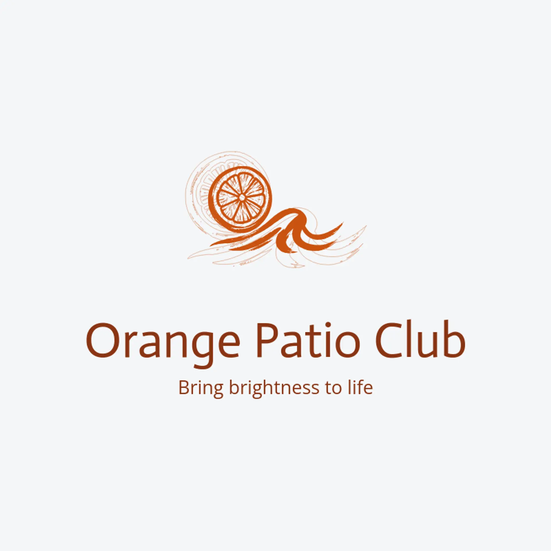 Orange Patio Club logo for spanish