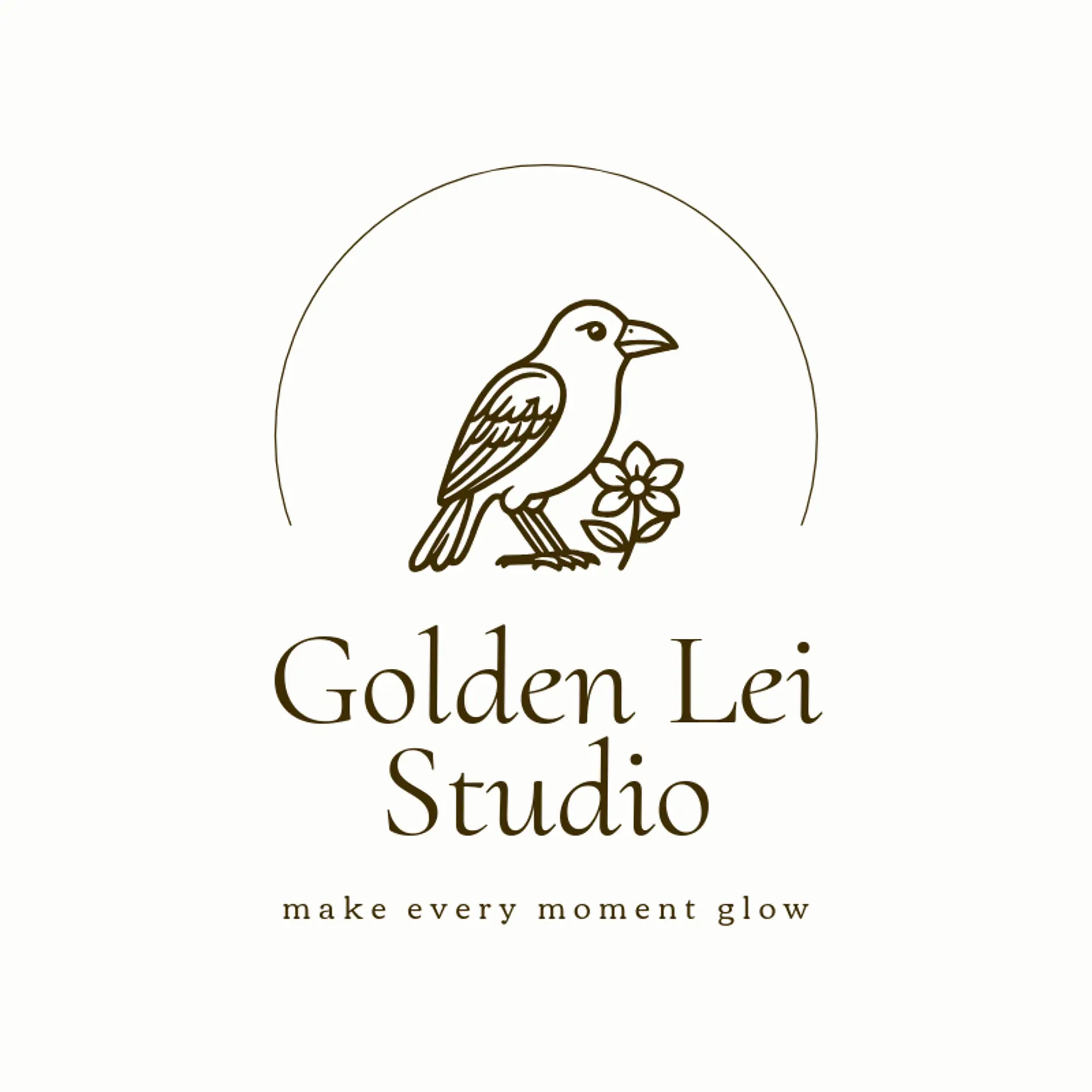 Golden Lei Studio logo for hawaii