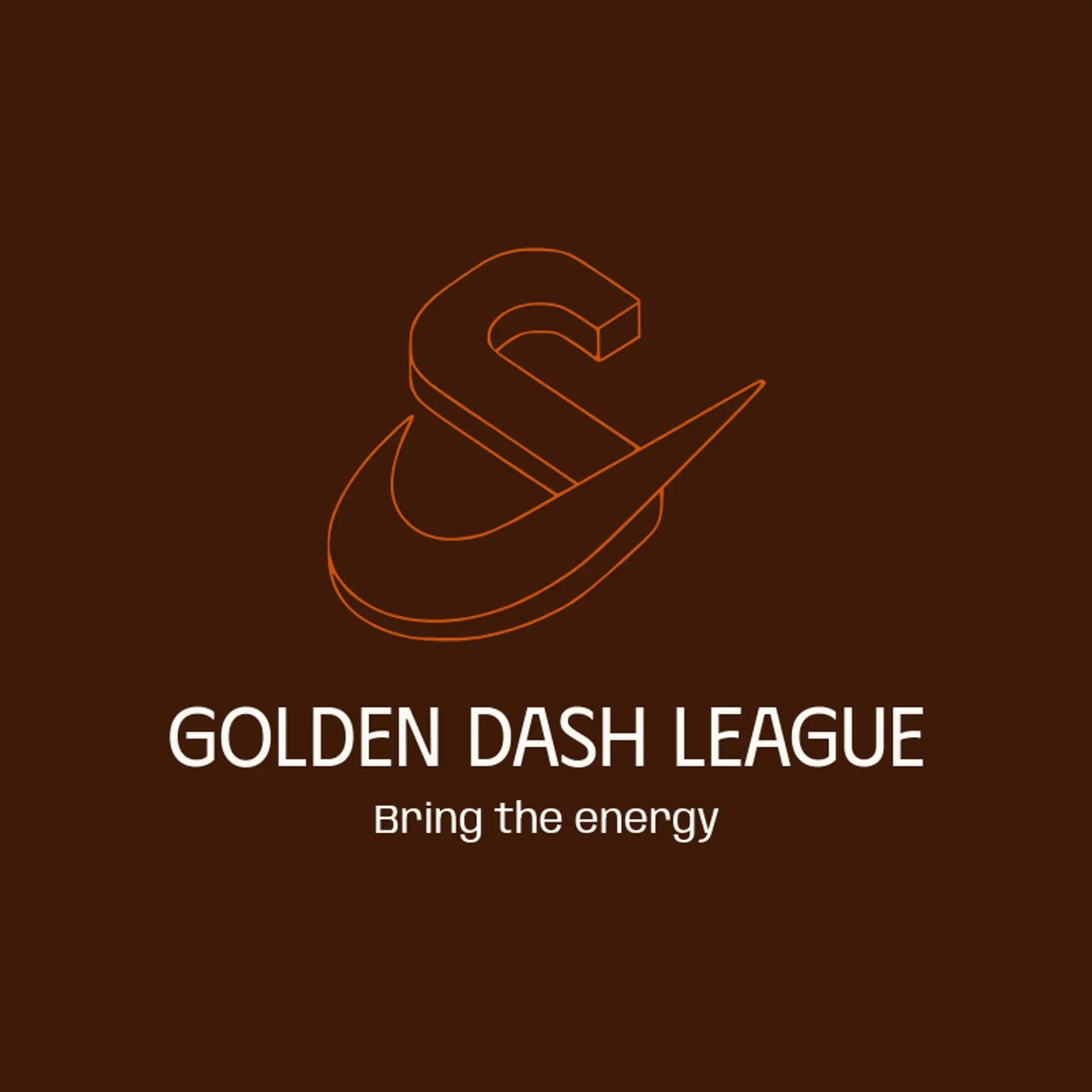 Golden Dash League logo for swoosh