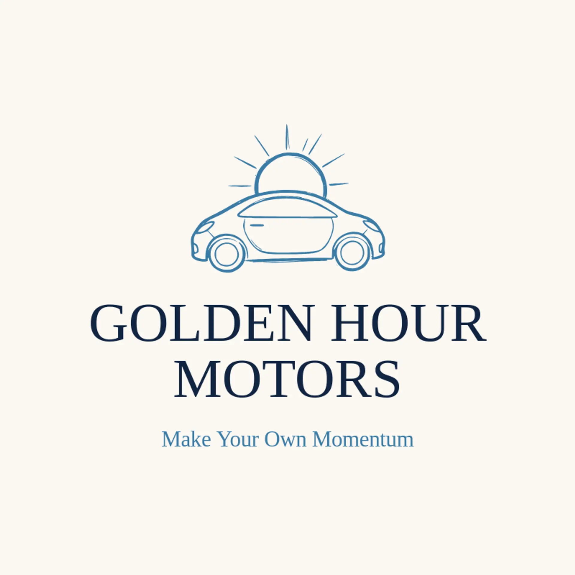 Golden Hour Motors logo for electric car