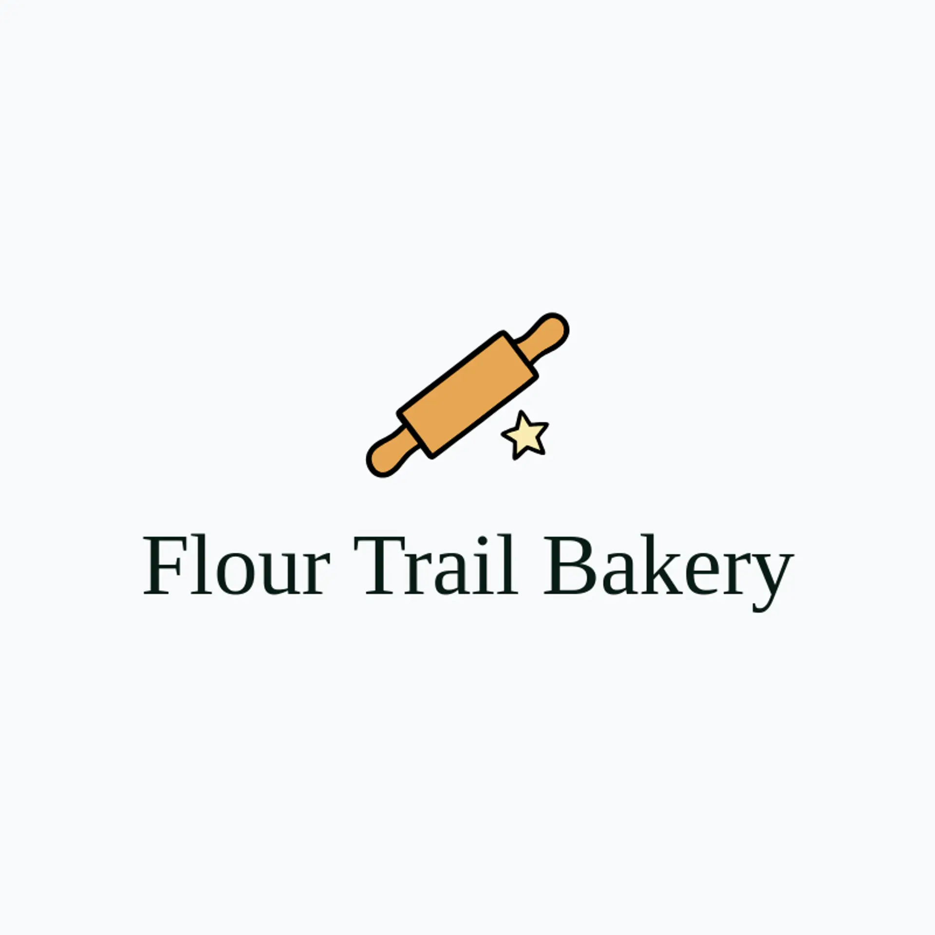 Flour Trail Bakery logo for baking