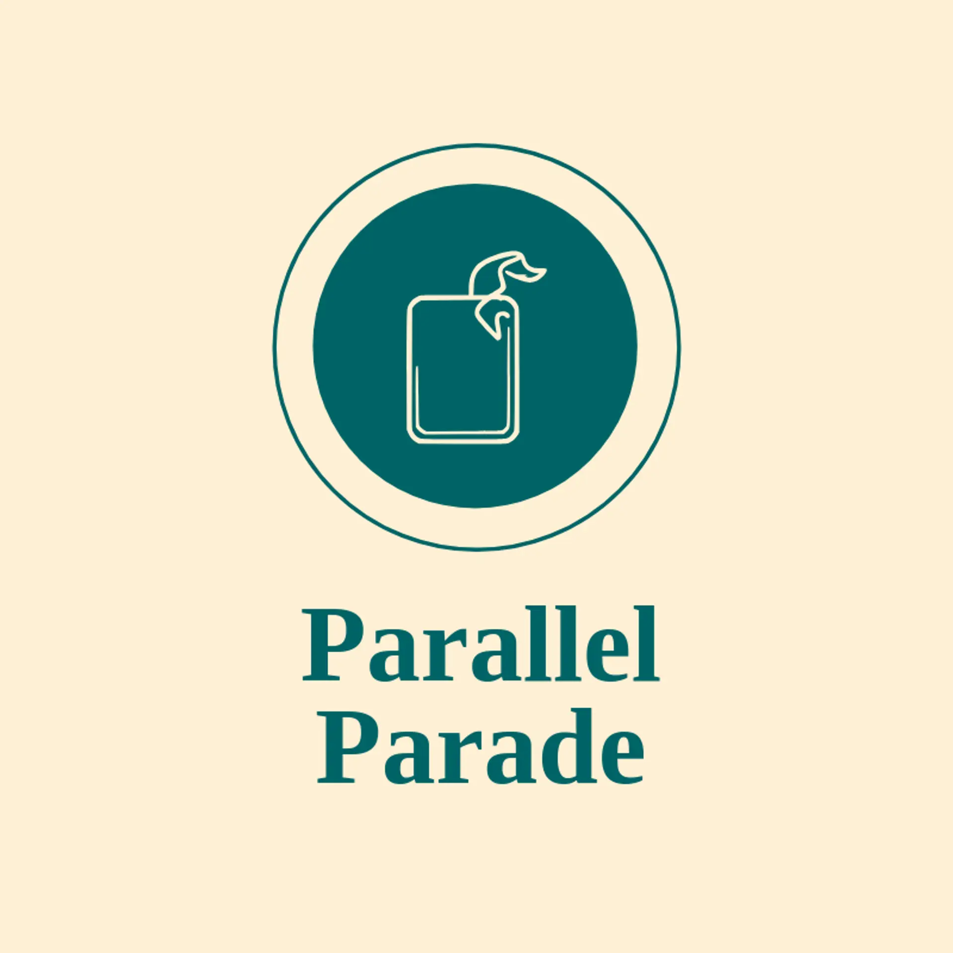 Parallel Parade logo for trading card