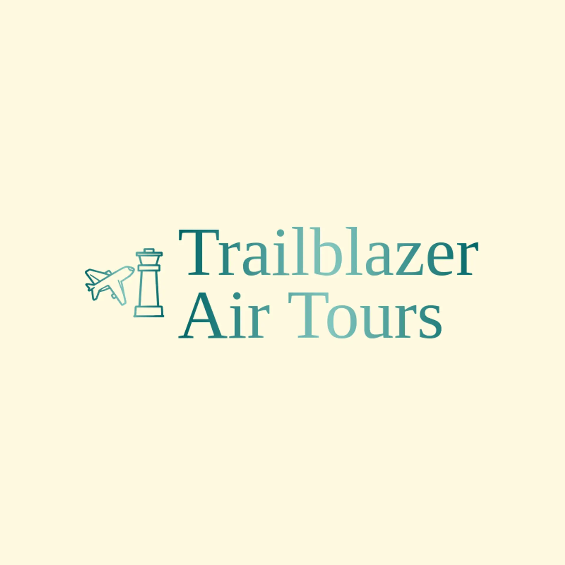 Trailblazer Air Tours logo for plane