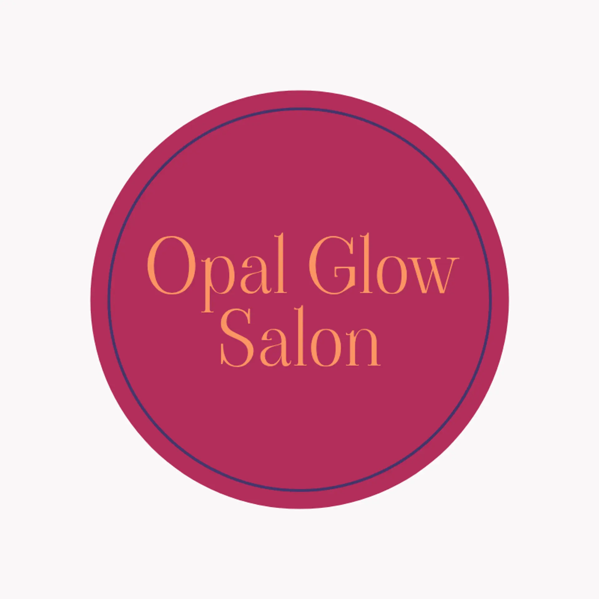 Opal Glow Salon logo for hair and nail salon
