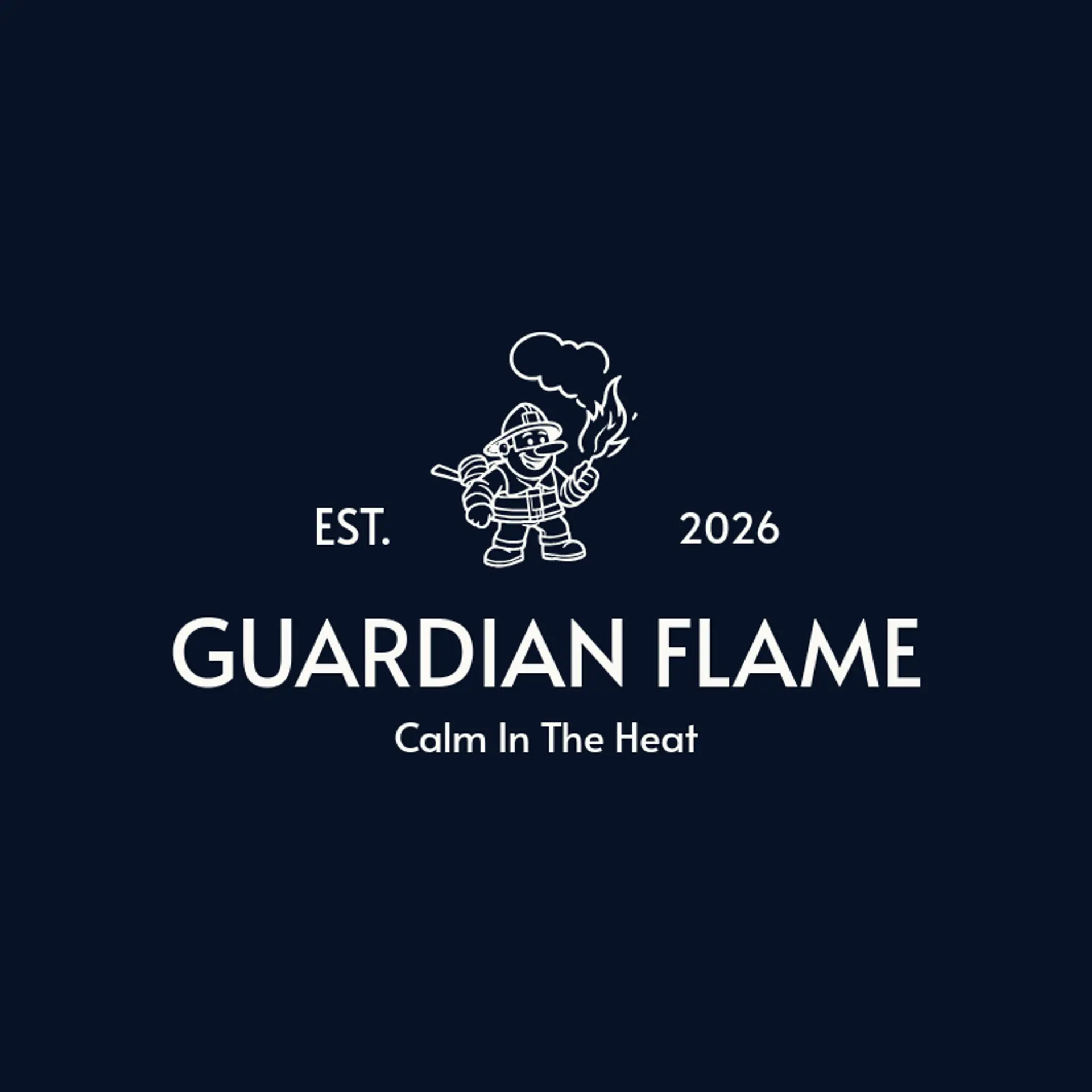 Guardian Flame logo for firefighter