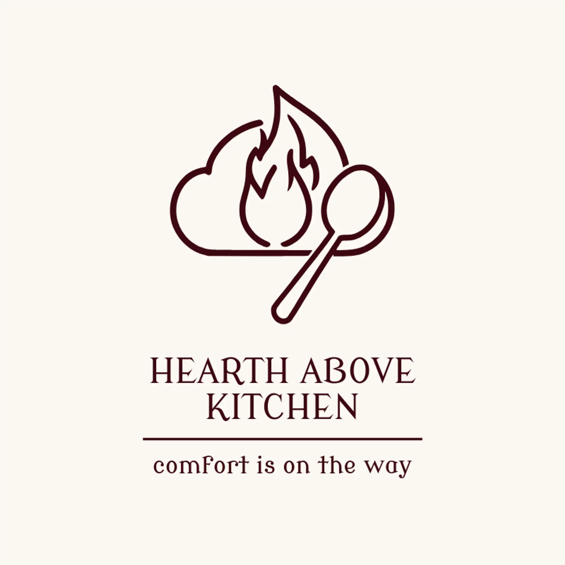 Hearth Above Kitchen logo for cloud kitchen