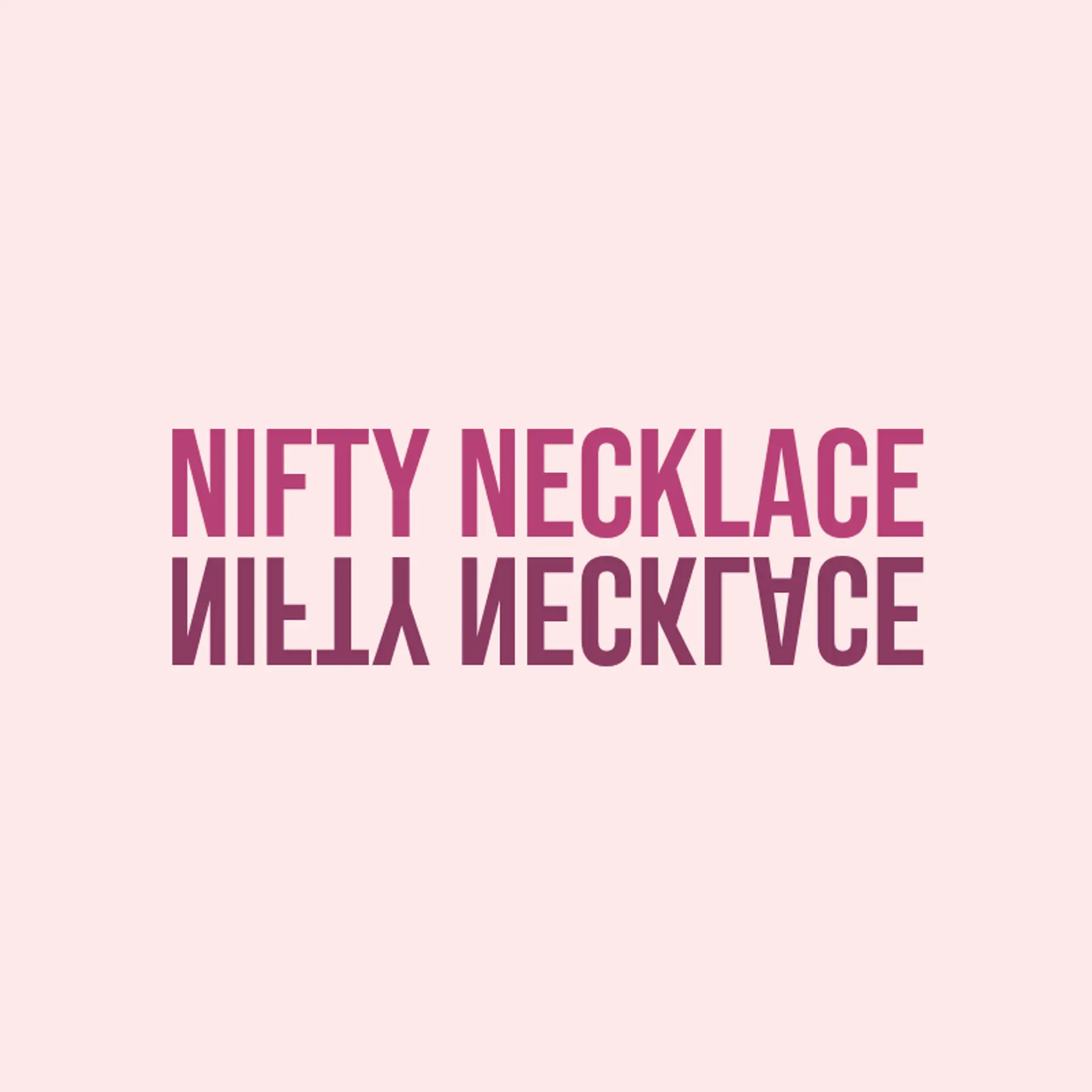 Nifty Necklace logo for fashion accessories