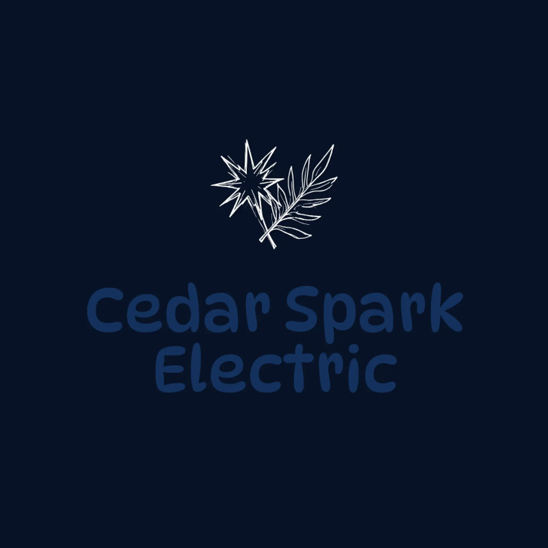 Cedar Spark Electric logo for electric