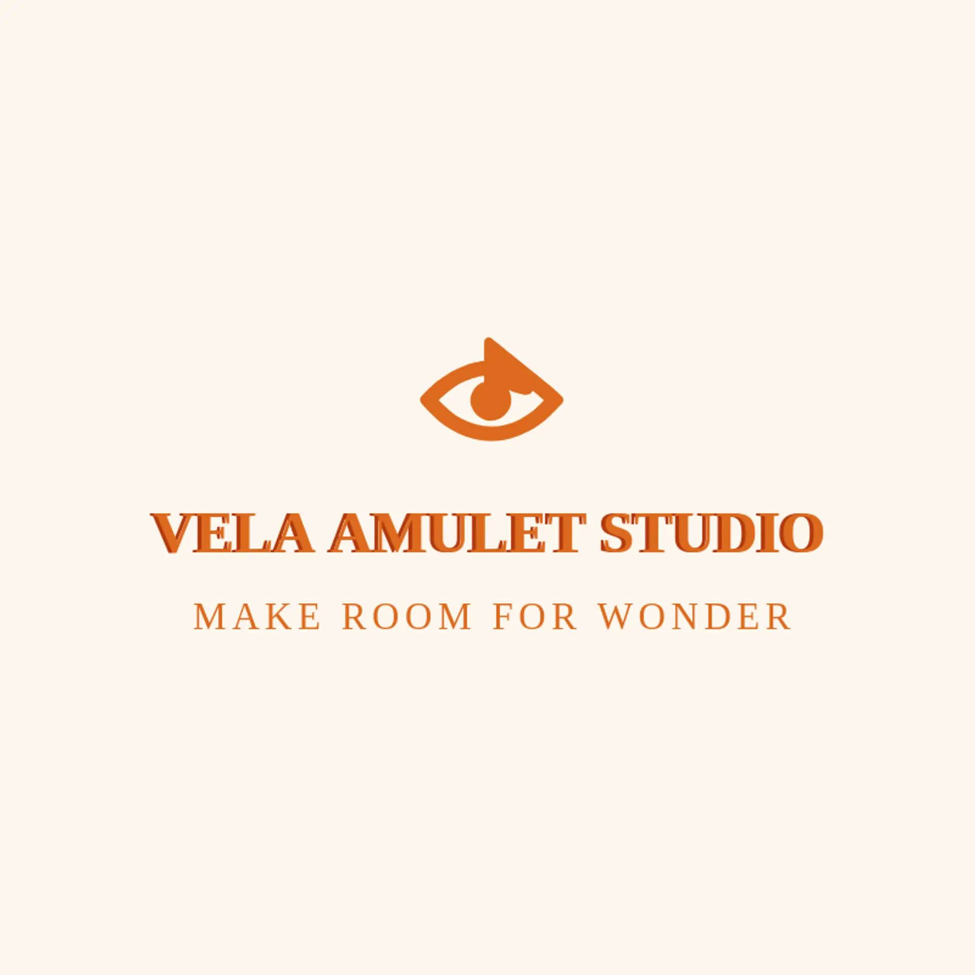 Vela Amulet Studio logo for evil eye