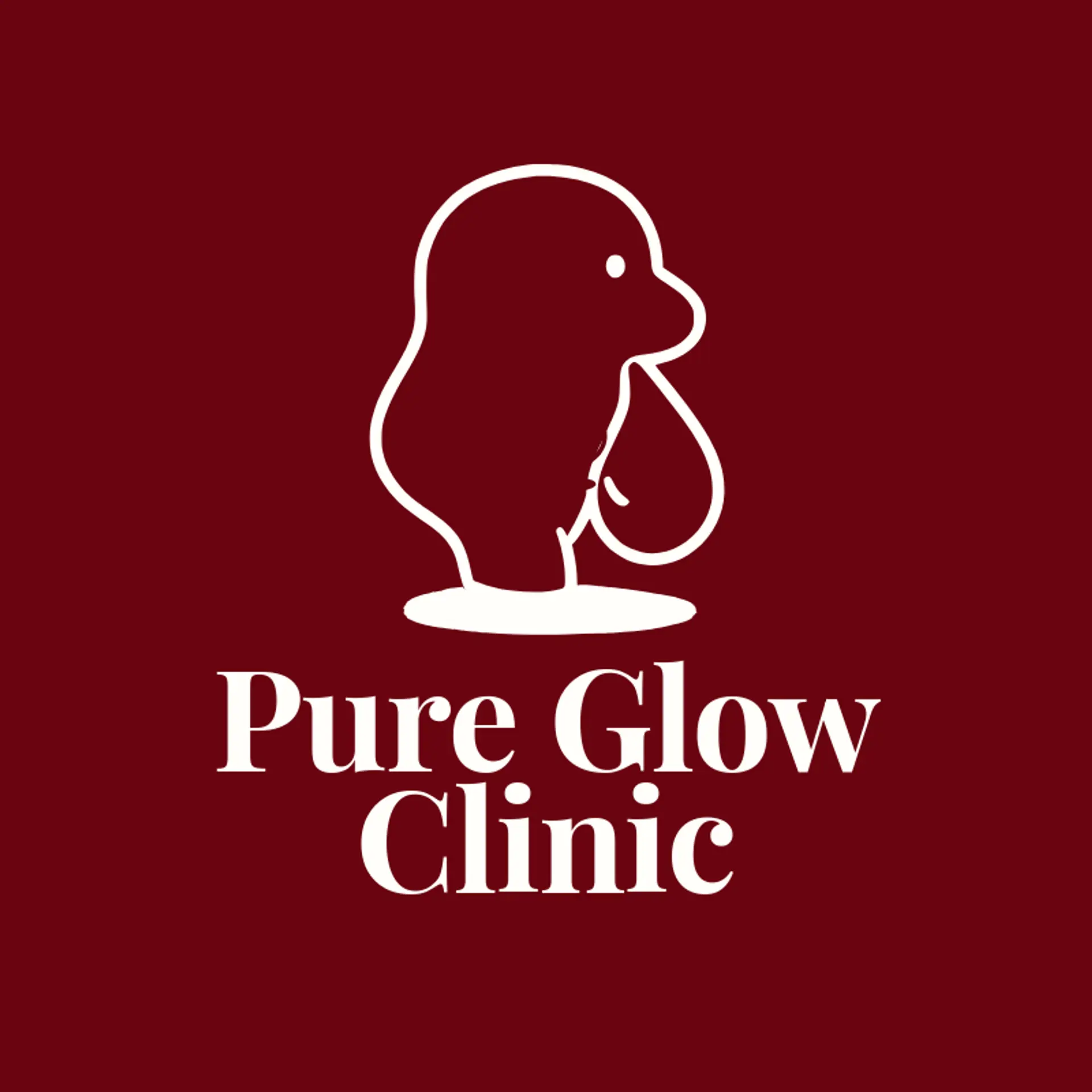 Pure Glow Clinic logo for esthetician