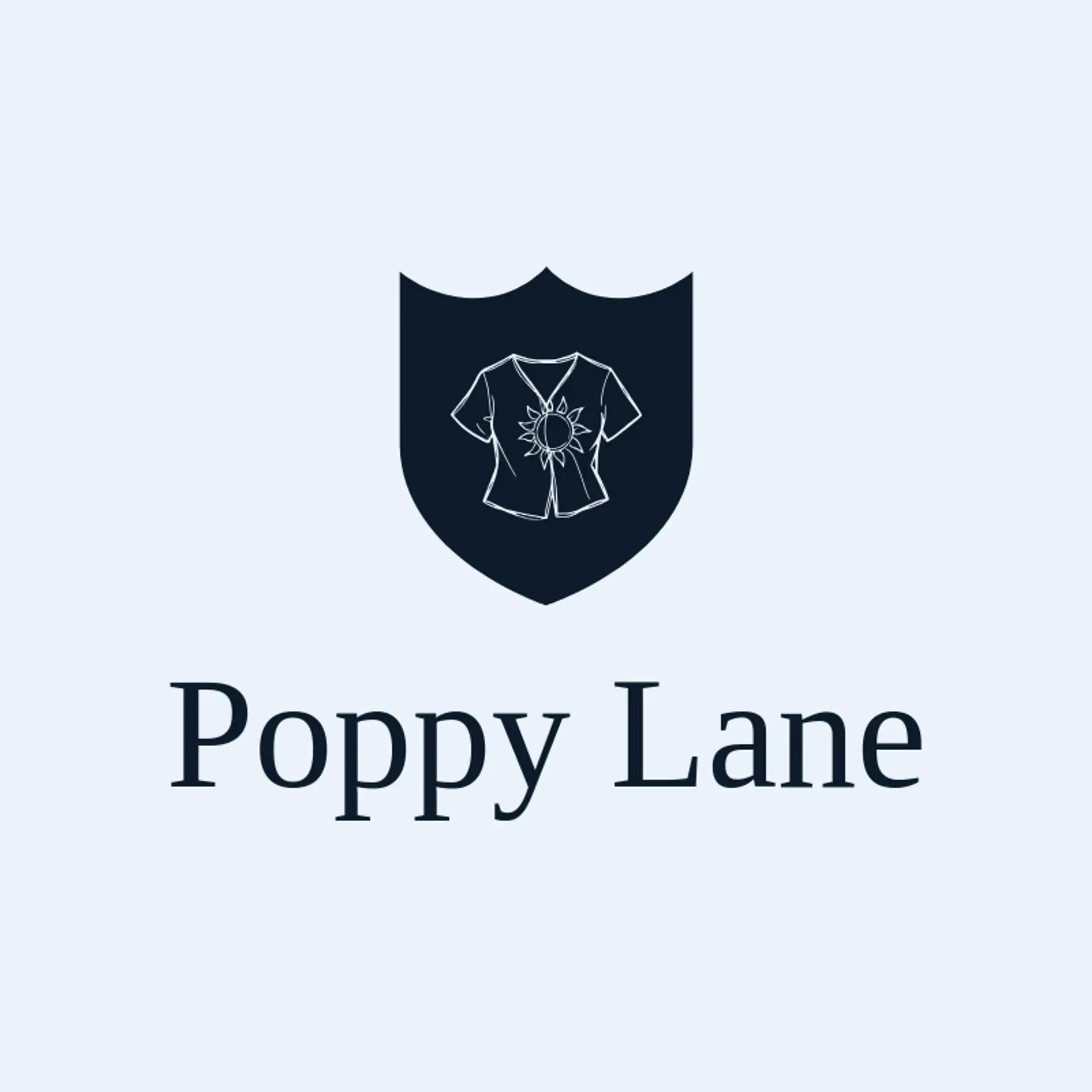 Poppy Lane logo for clothing store