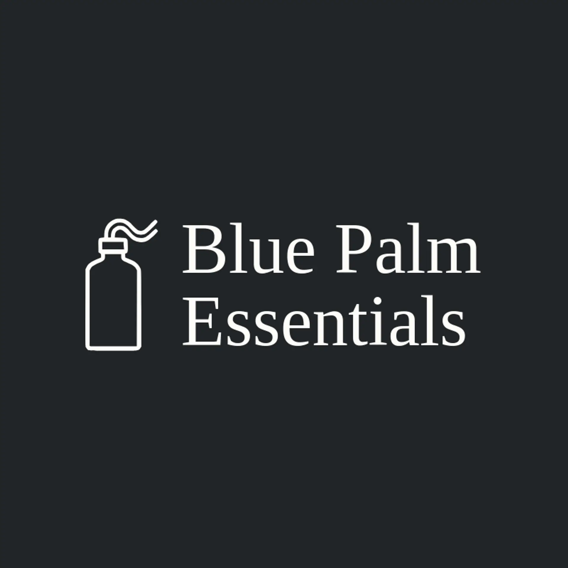 Blue Palm Essentials logo for hand sanitizer