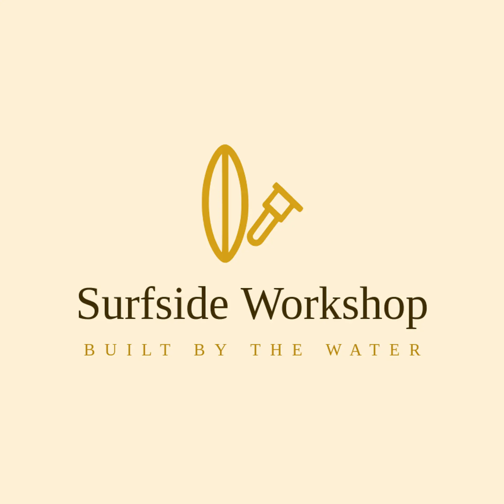 Surfside Workshop logo for surfboard