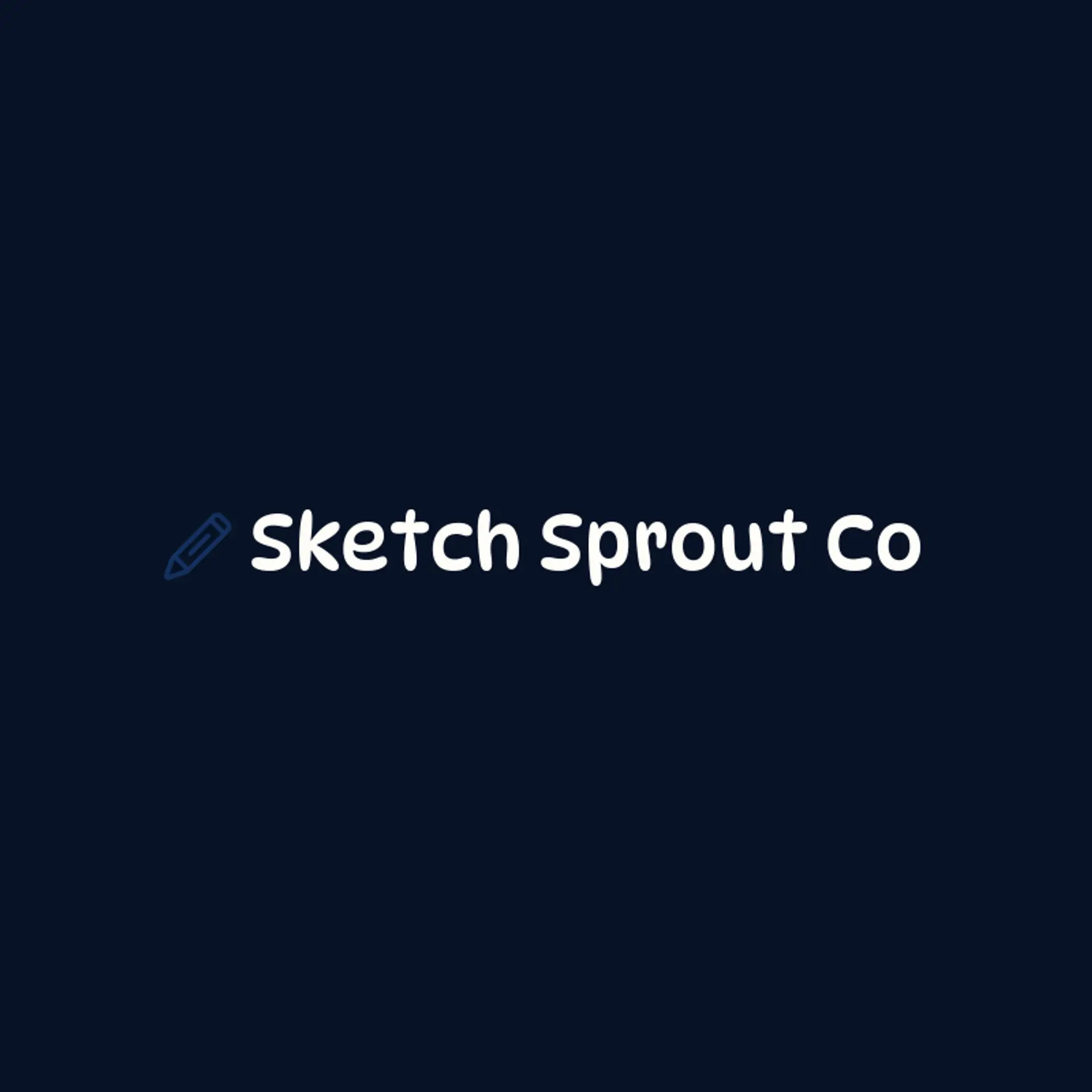 Sketch Sprout Co logo for crayon