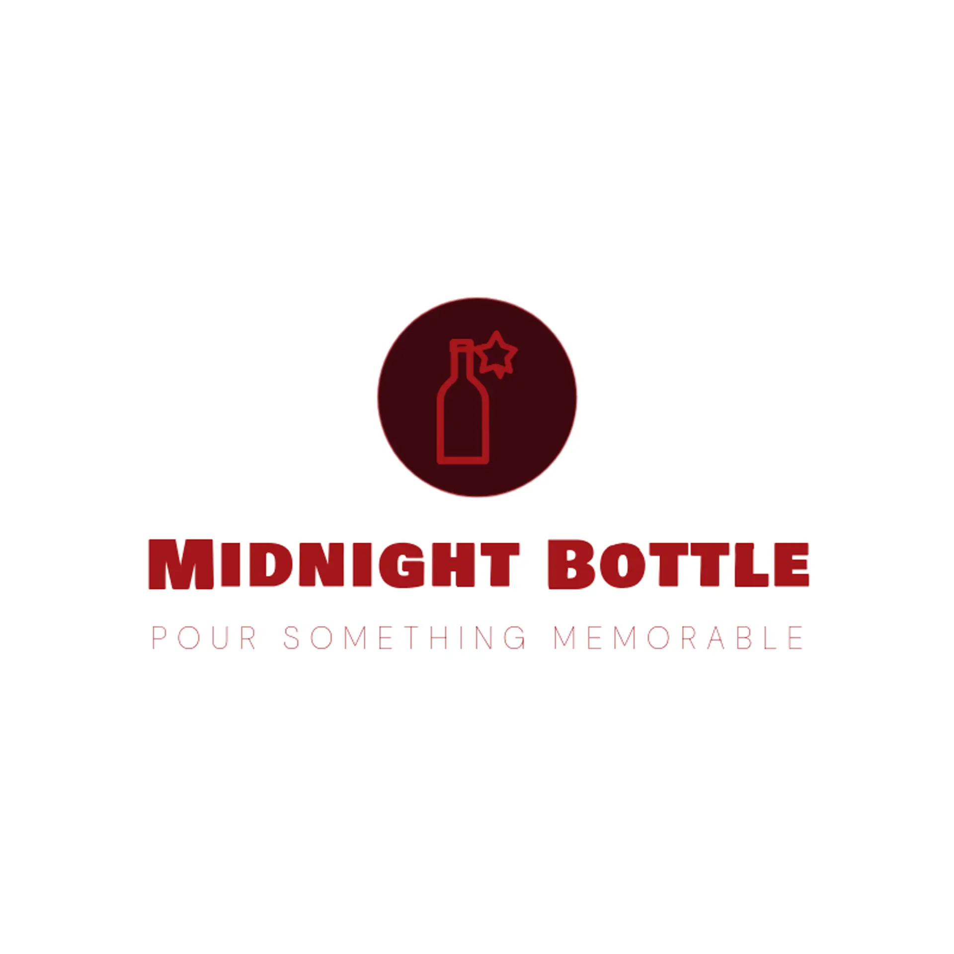 Midnight Bottle logo for alcohol