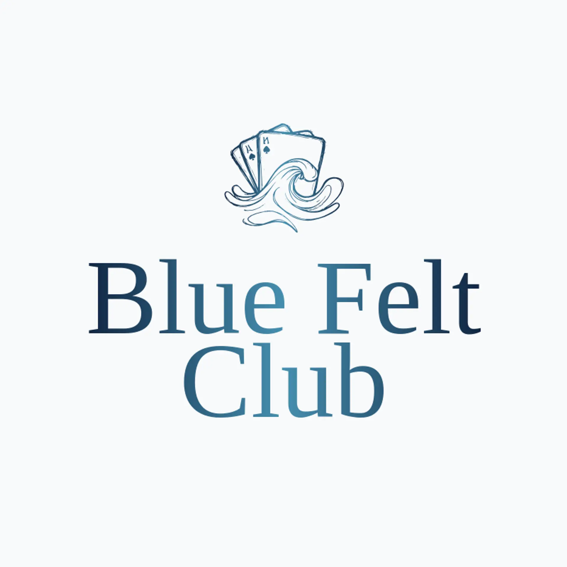 Blue Felt Club logo for playing cards