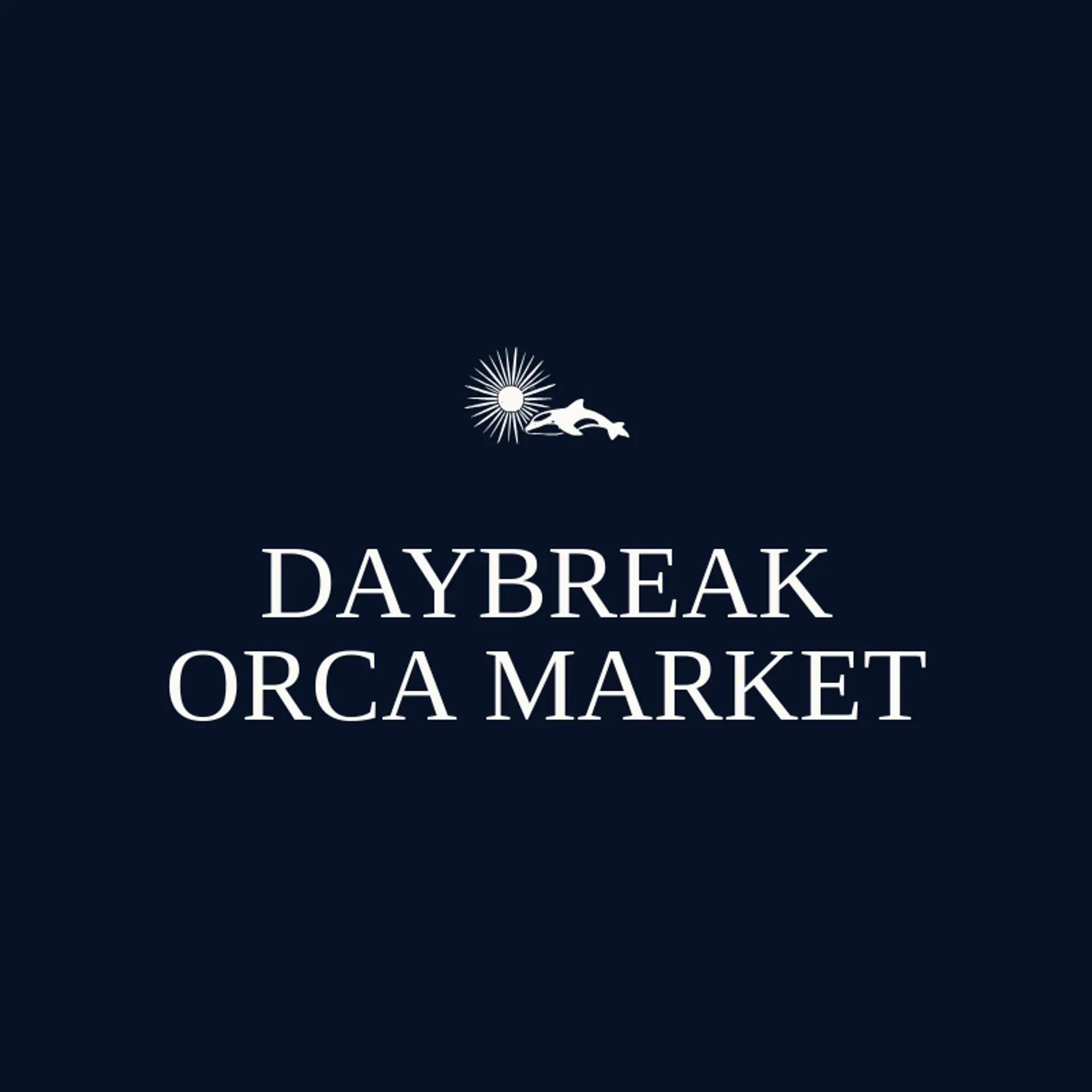 Daybreak Orca Market logo for orca