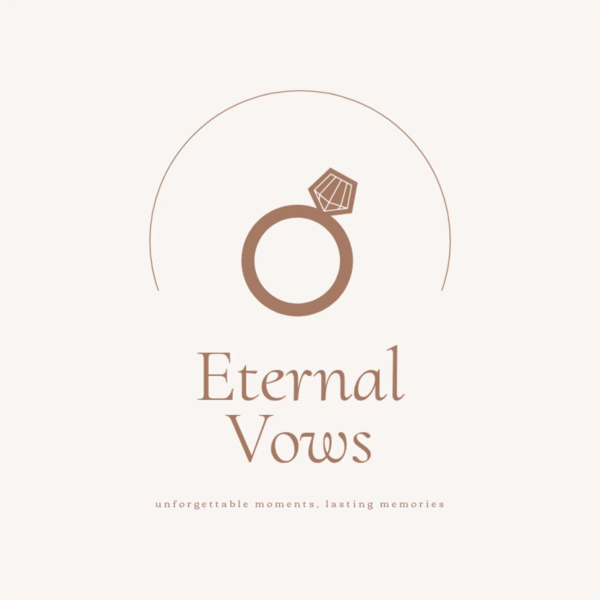 Eternal Vows logo for wedding service