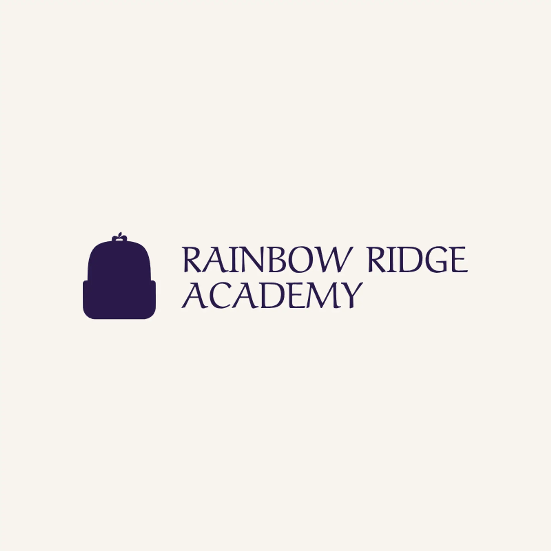 Rainbow Ridge Academy logo for primary school