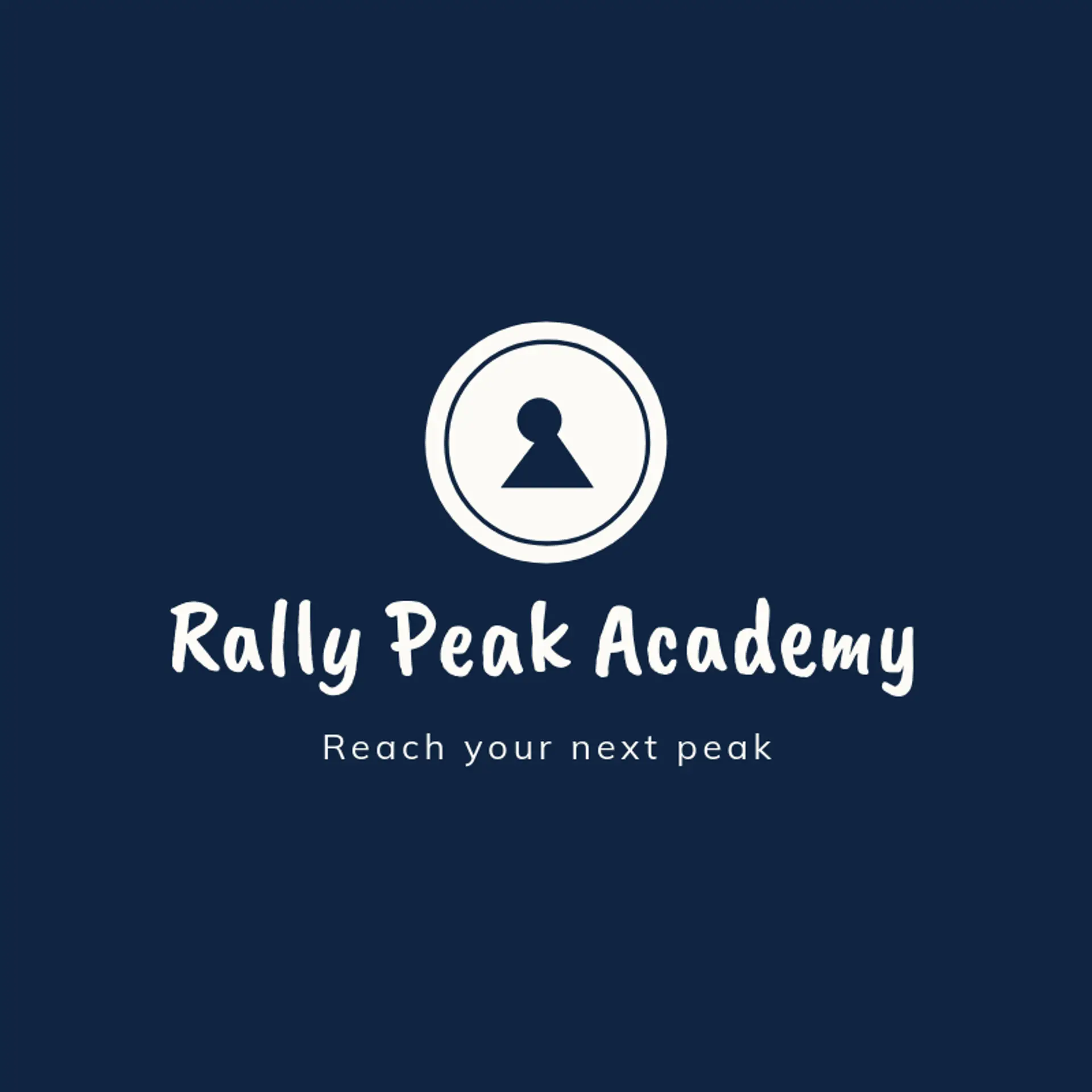 Rally Peak Academy logo for badminton