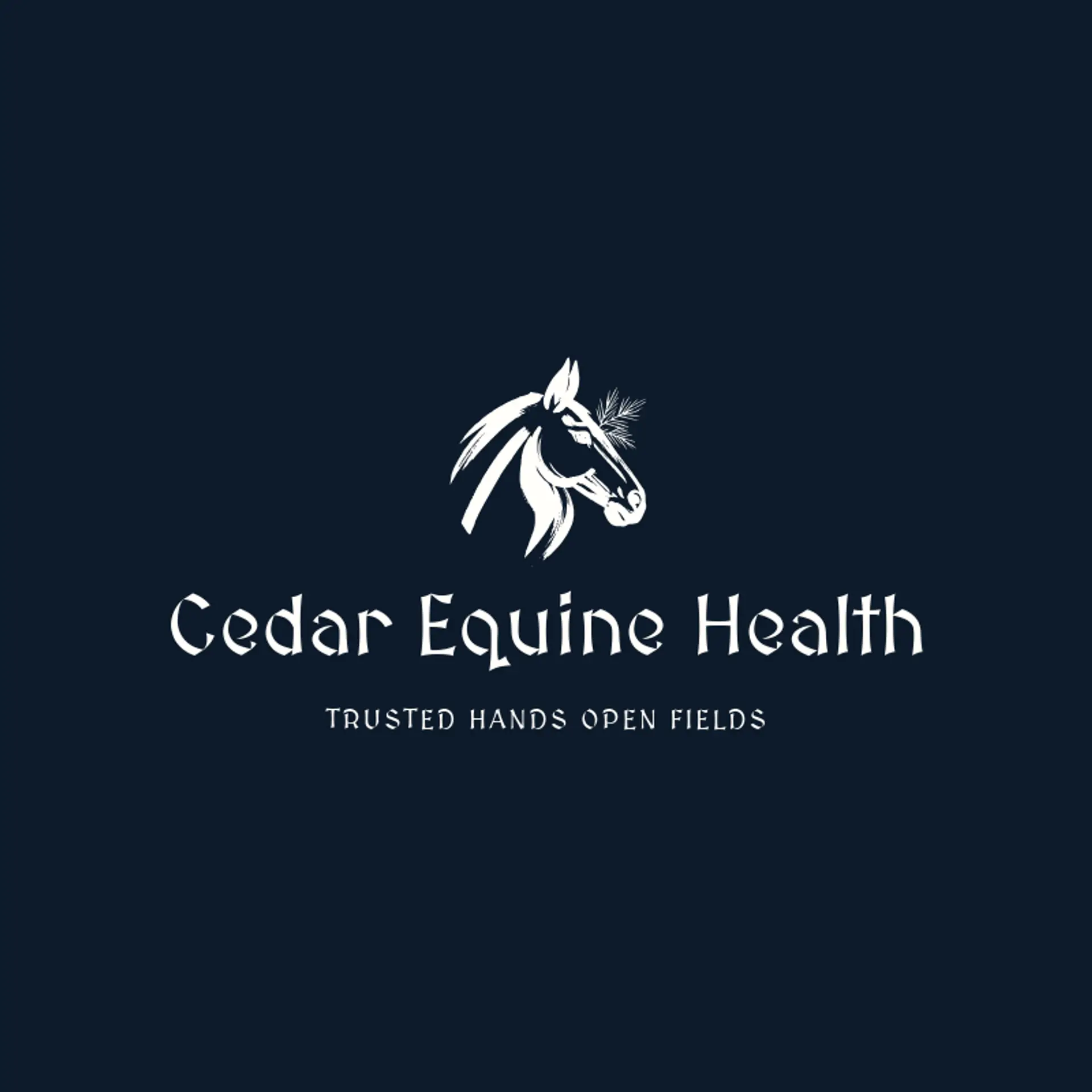 Cedar Equine Health logo for veterinary