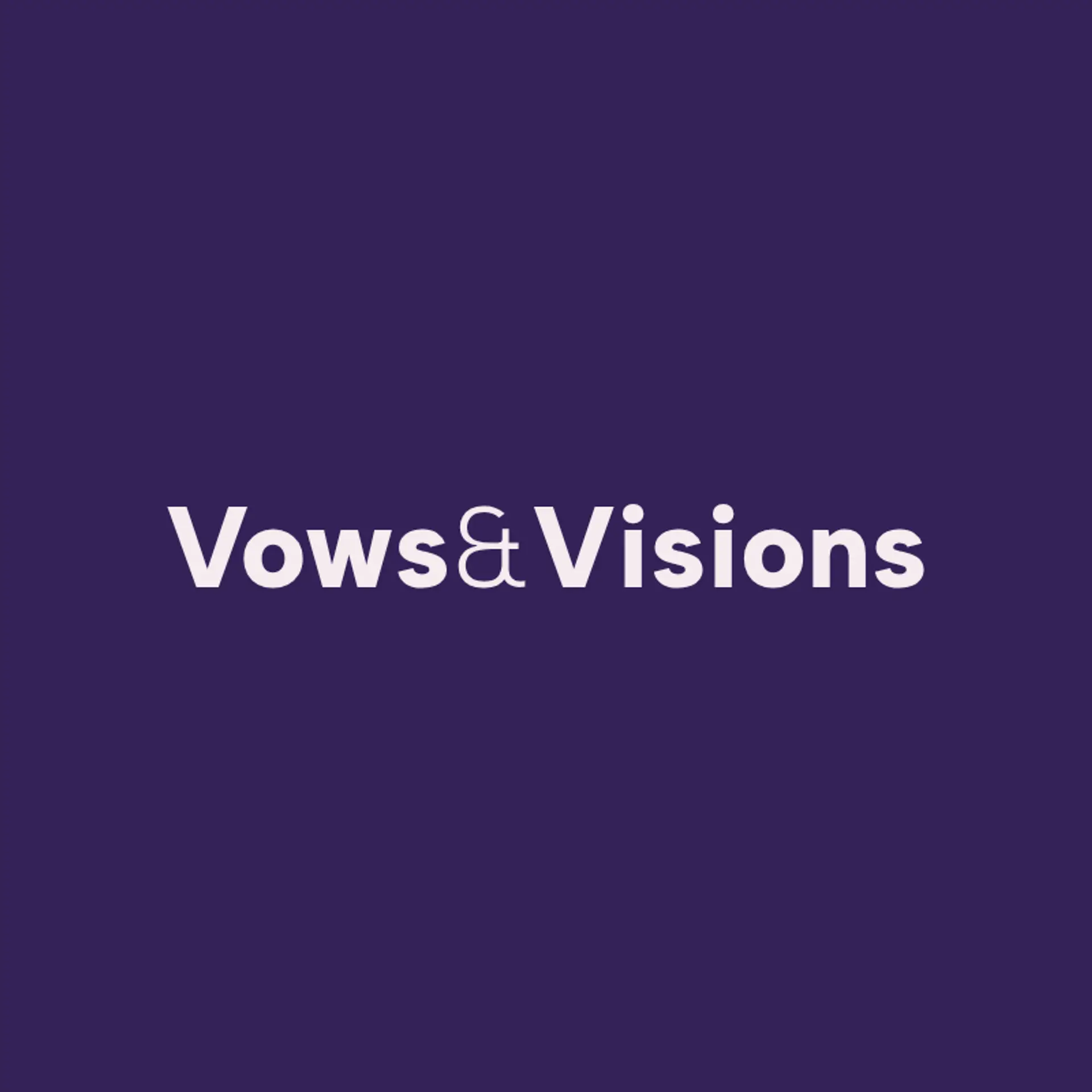 Vows & Visions logo for wedding service