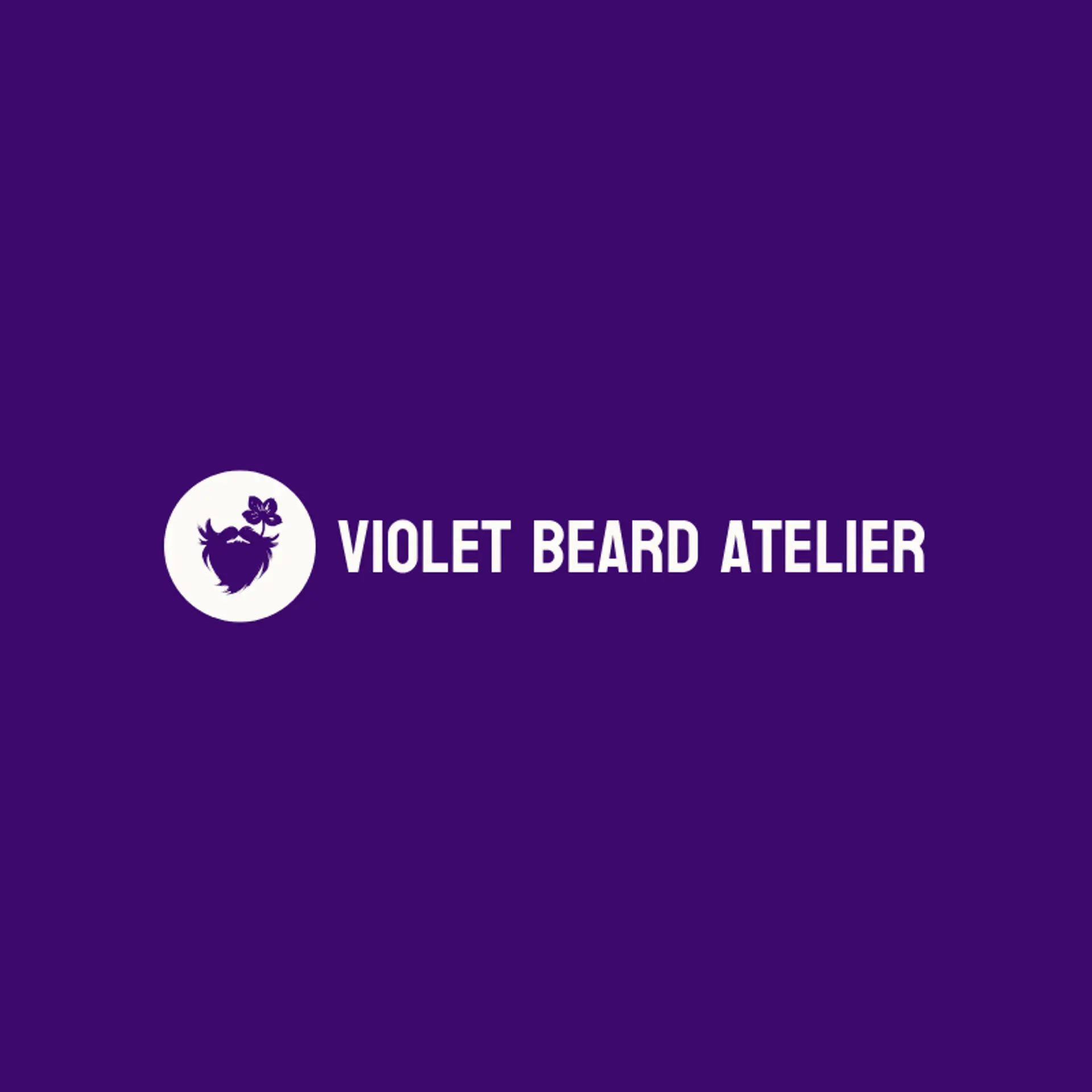 Violet Beard Atelier logo for men salon