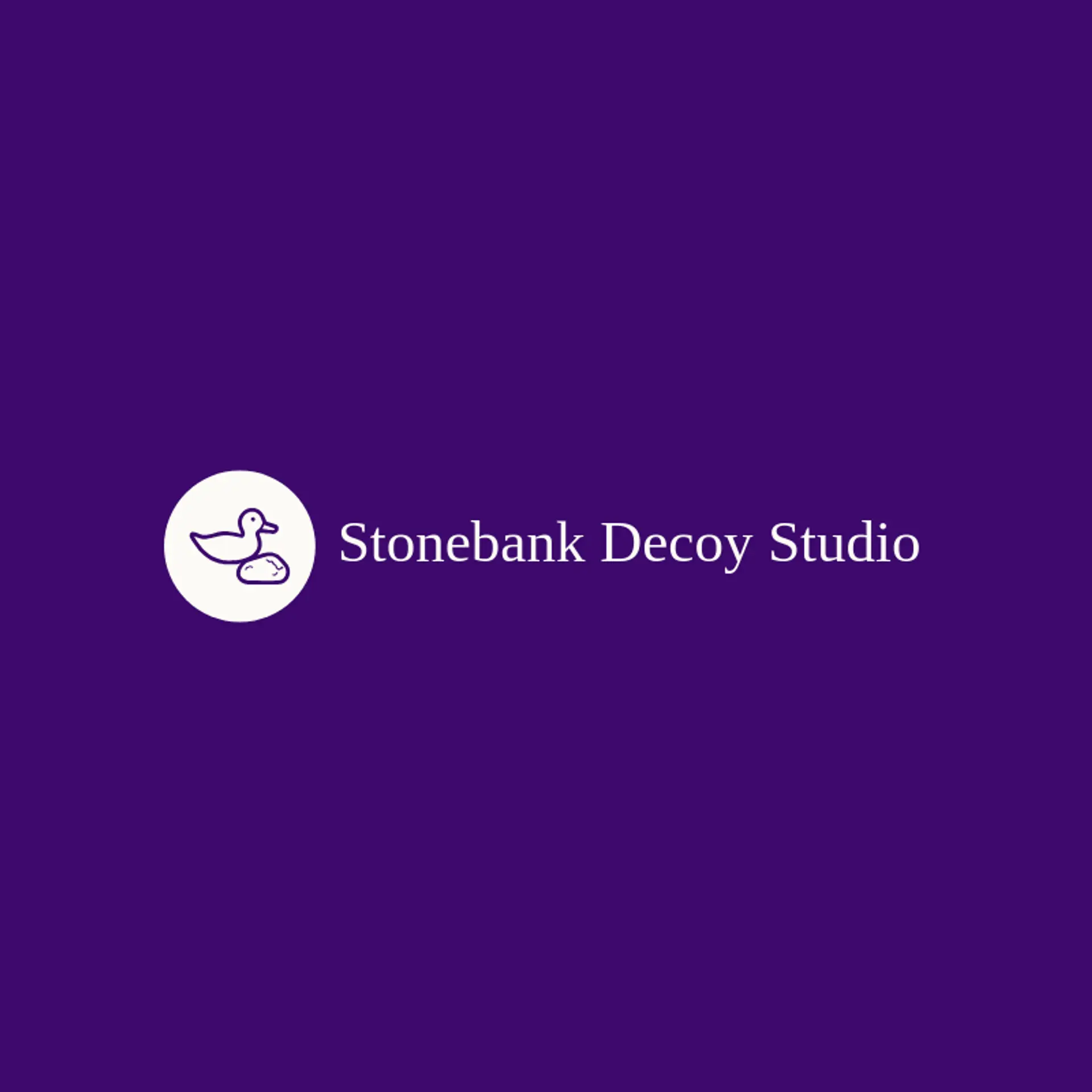 Stonebank Decoy Studio logo for duck hunting