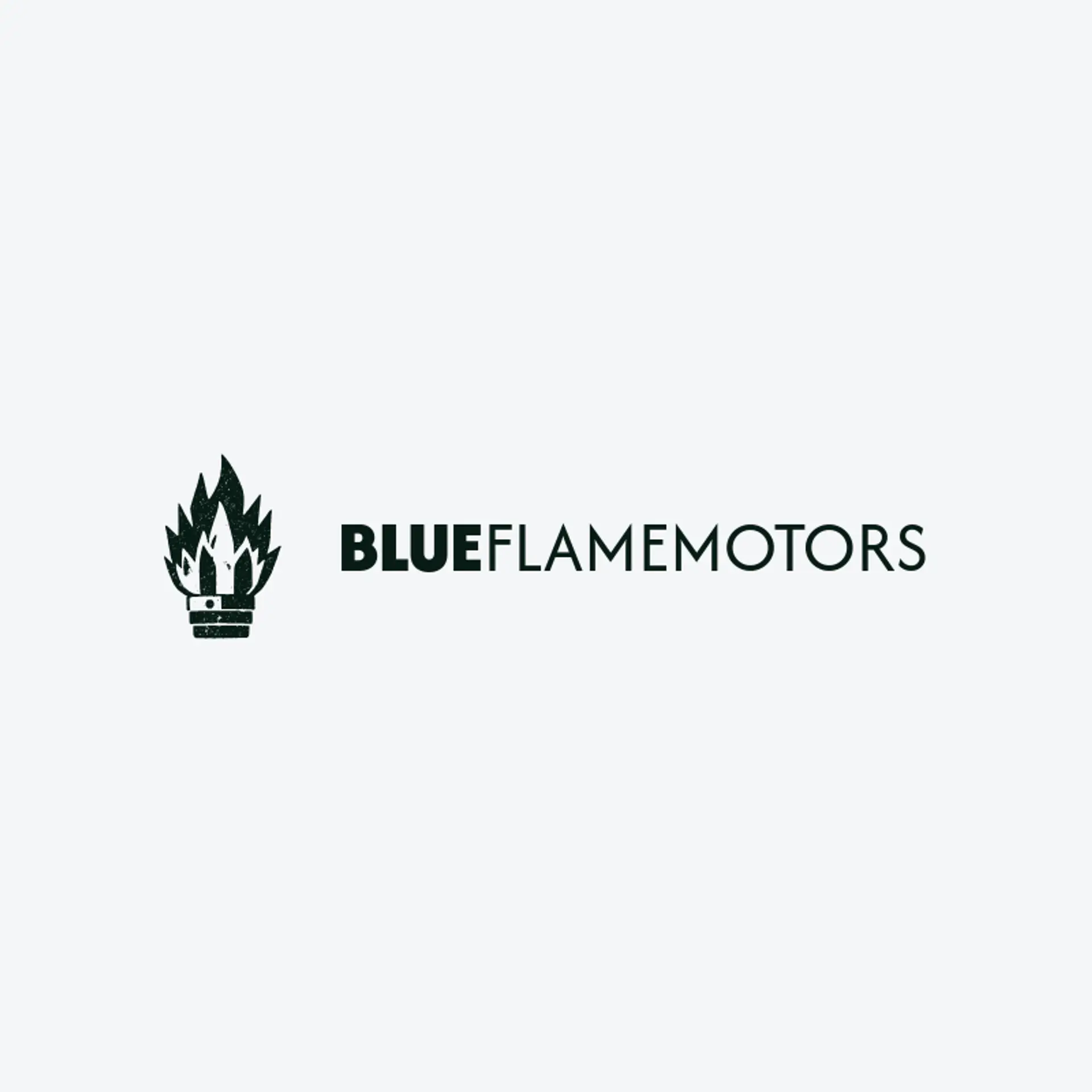 Blue Flame Motors logo for engine