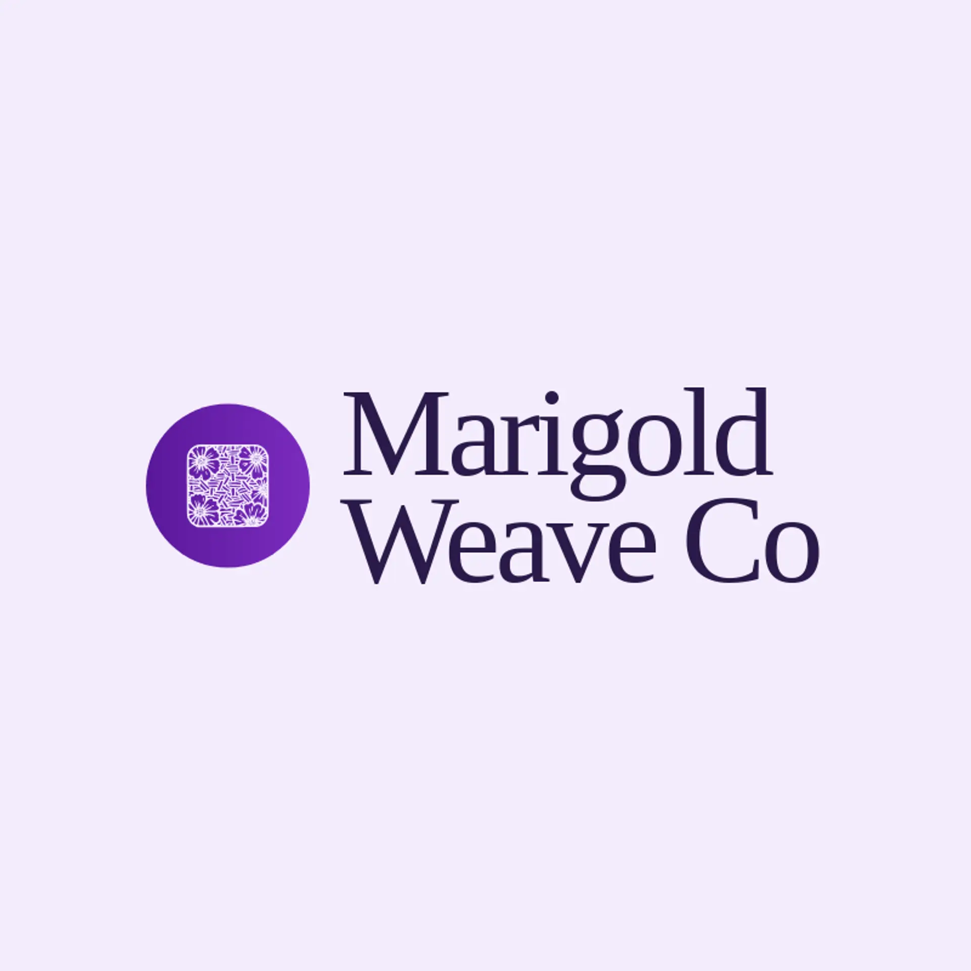 Marigold Weave Co logo for fabric