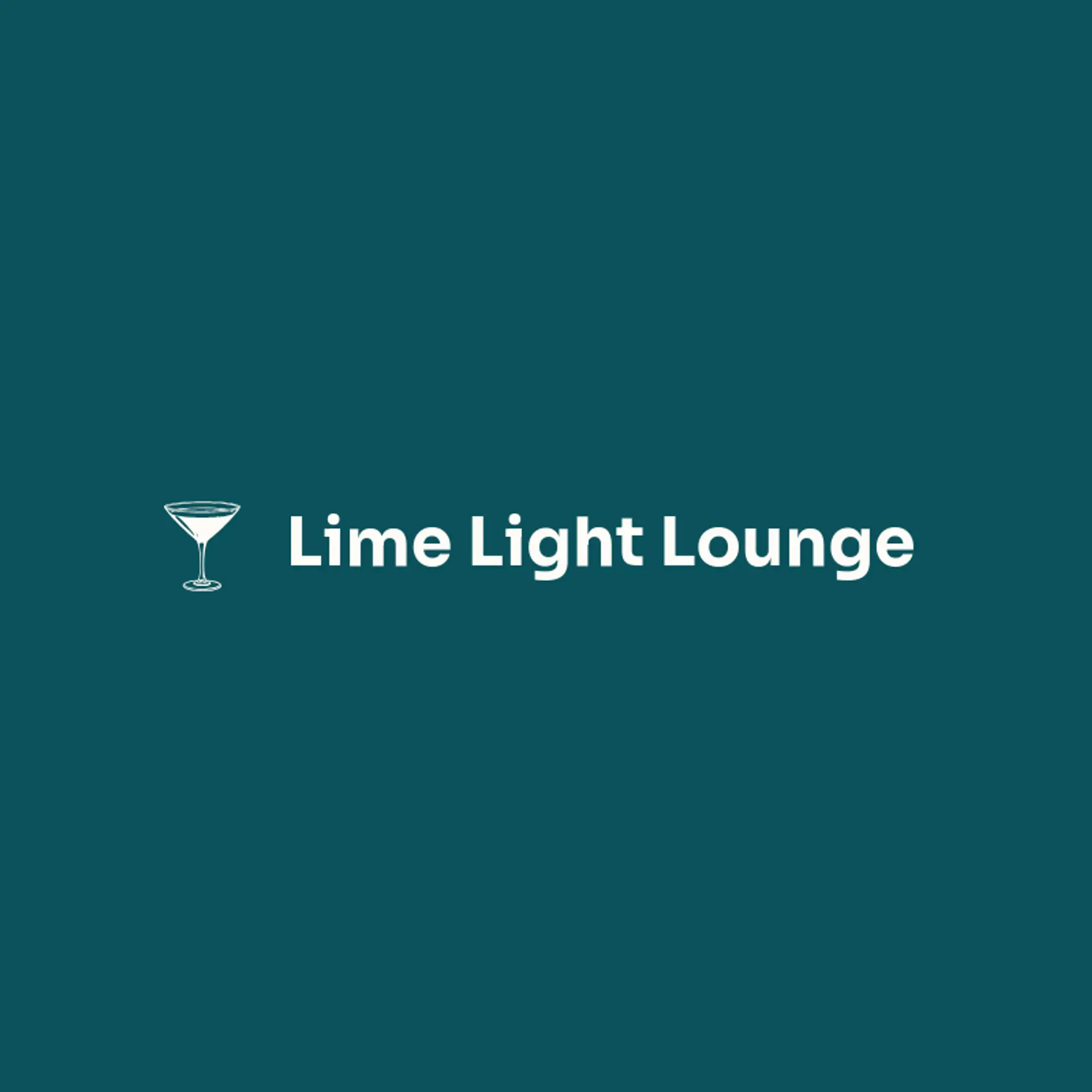 Lime Light Lounge logo for martini