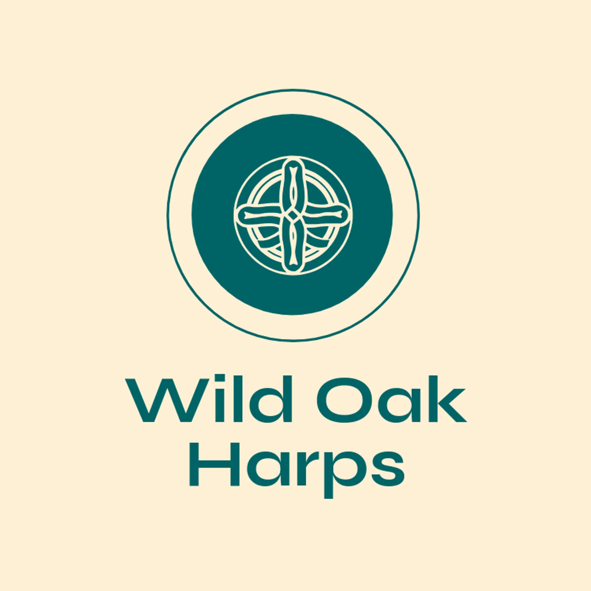 Wild Oak Harps logo for celtic
