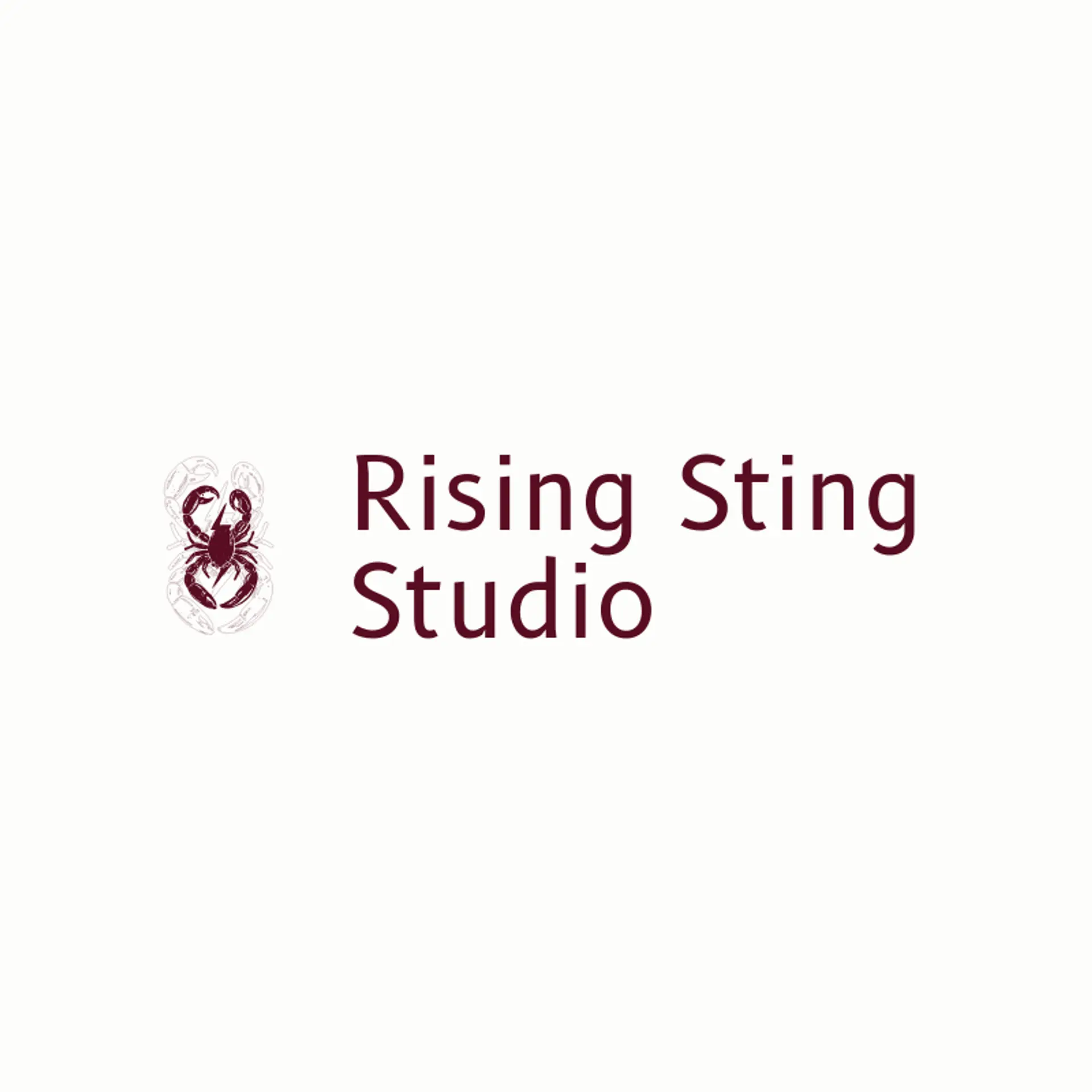 Rising Sting Studio logo for scorpion