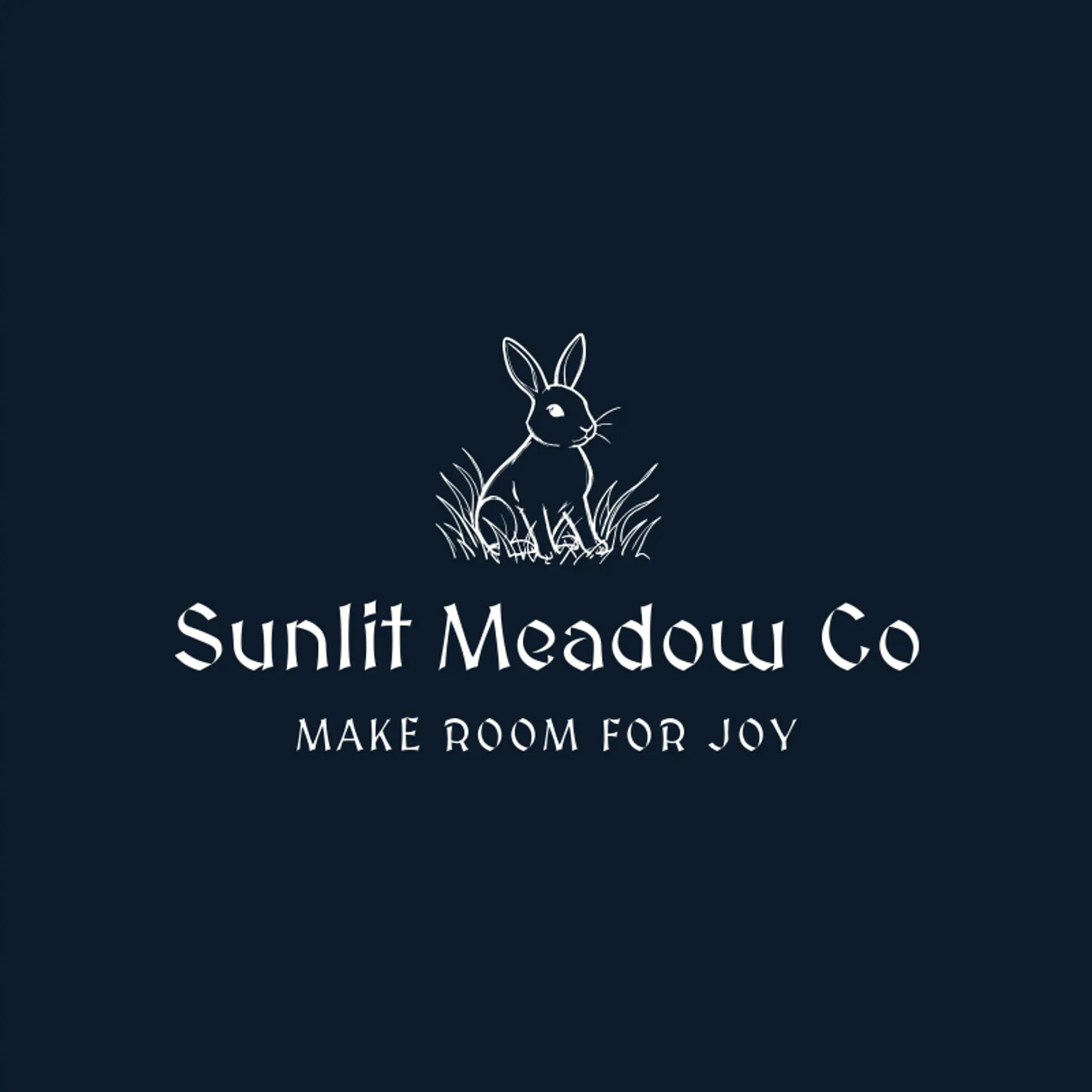 Sunlit Meadow Co logo for rabbit
