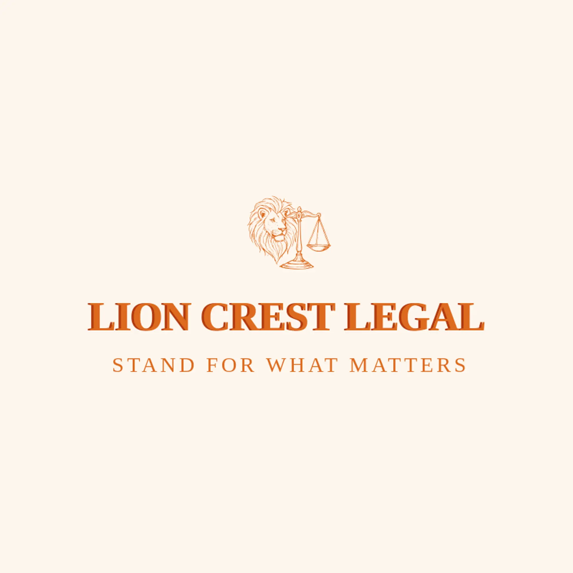Lion Crest Legal logo for lion head