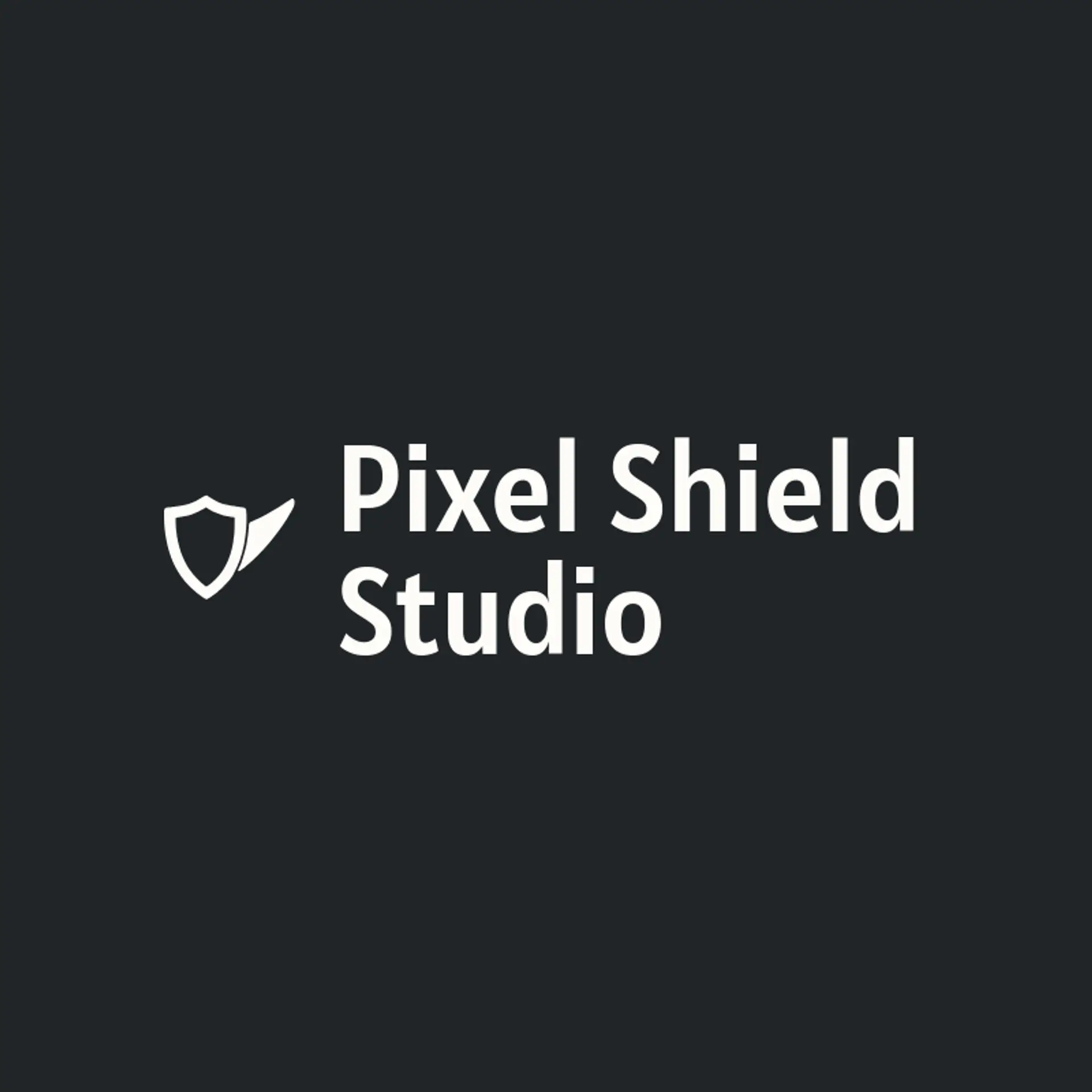 Pixel Shield Studio logo for game