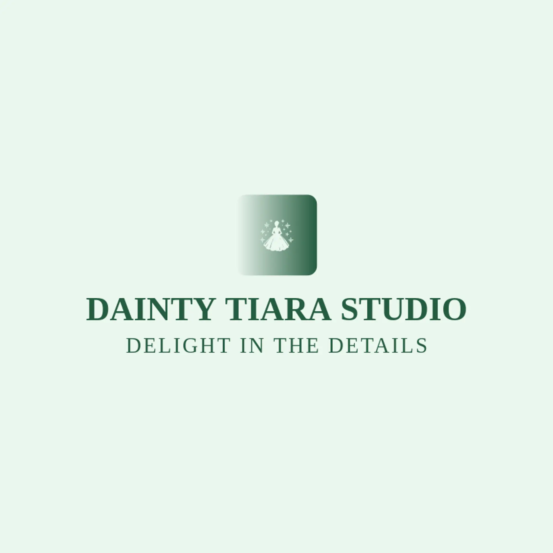 Dainty Tiara Studio logo for princess