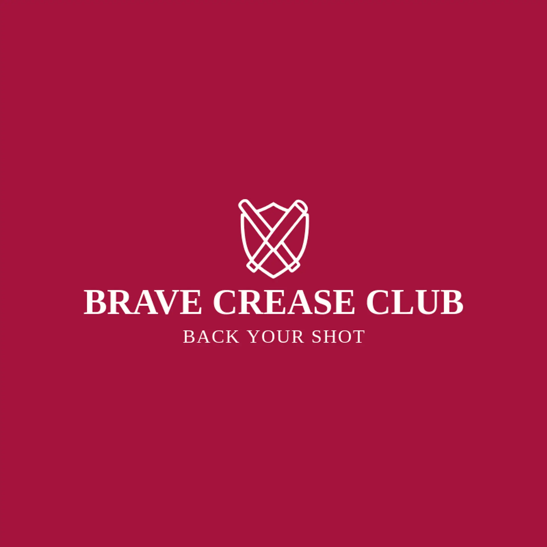 Brave Crease Club logo for cricket team