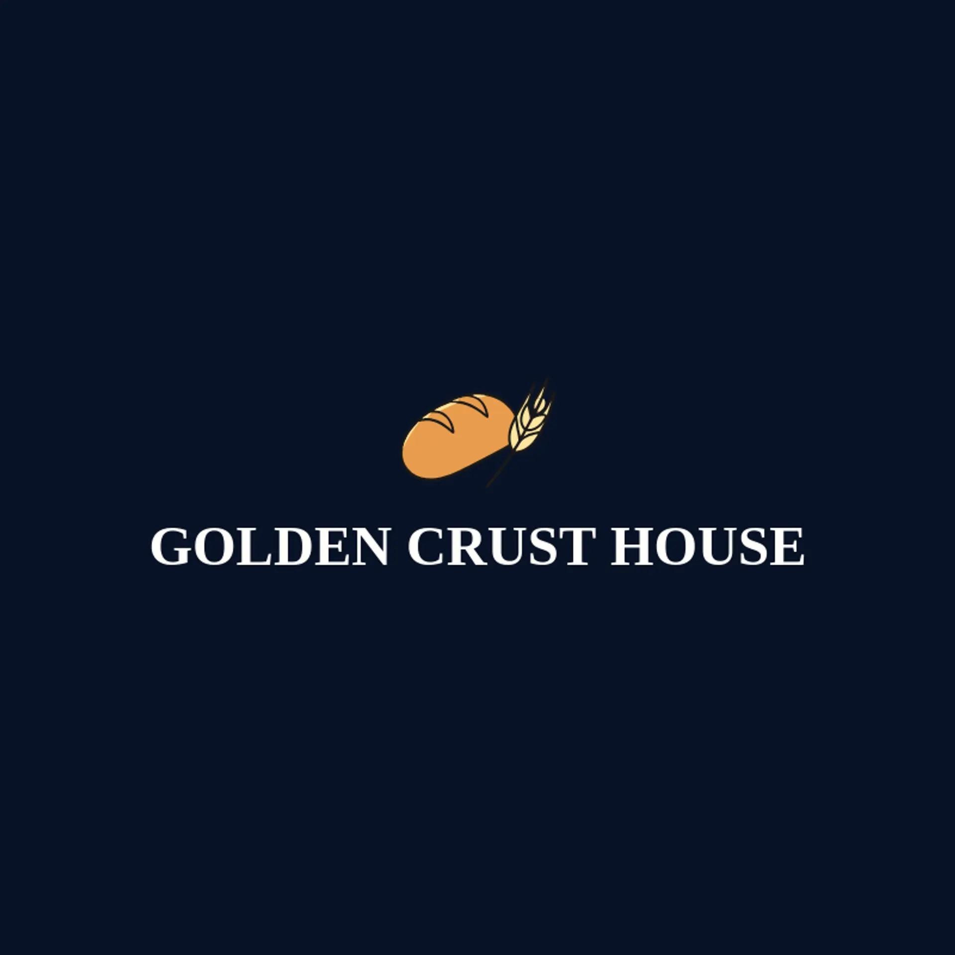 Golden Crust House logo for bread