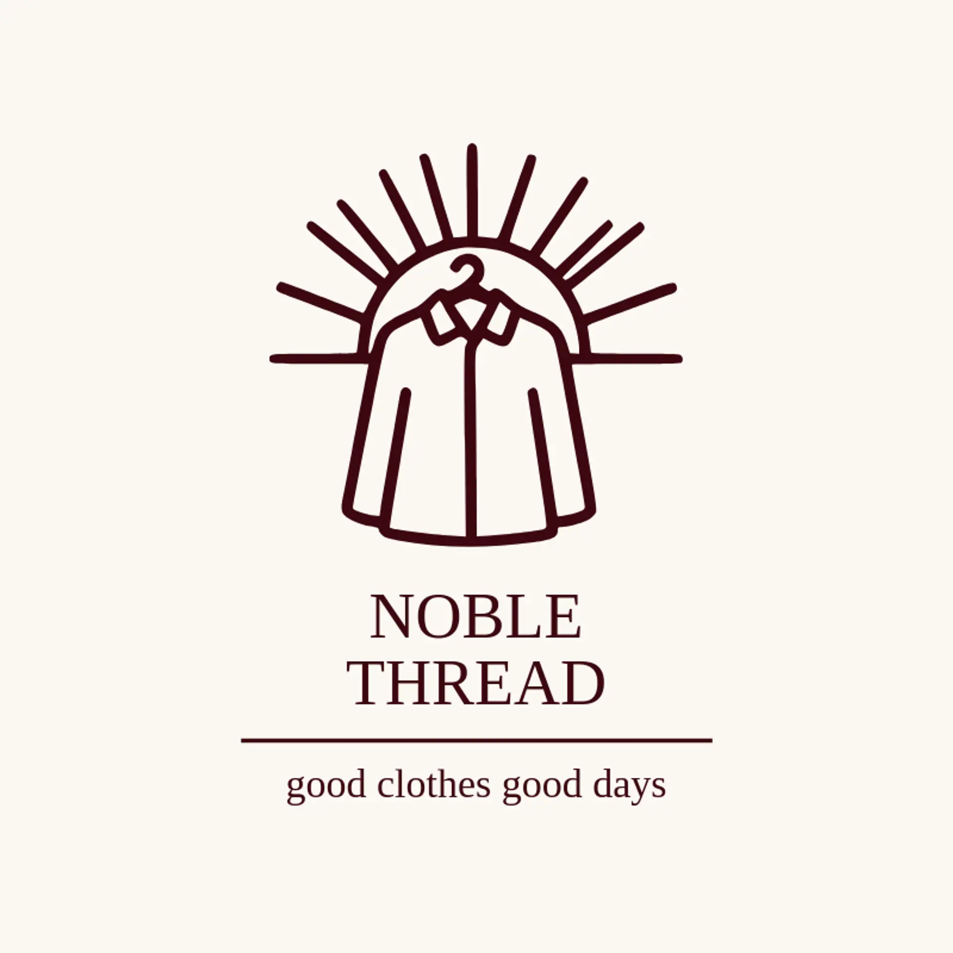 Noble Thread logo for clothing store