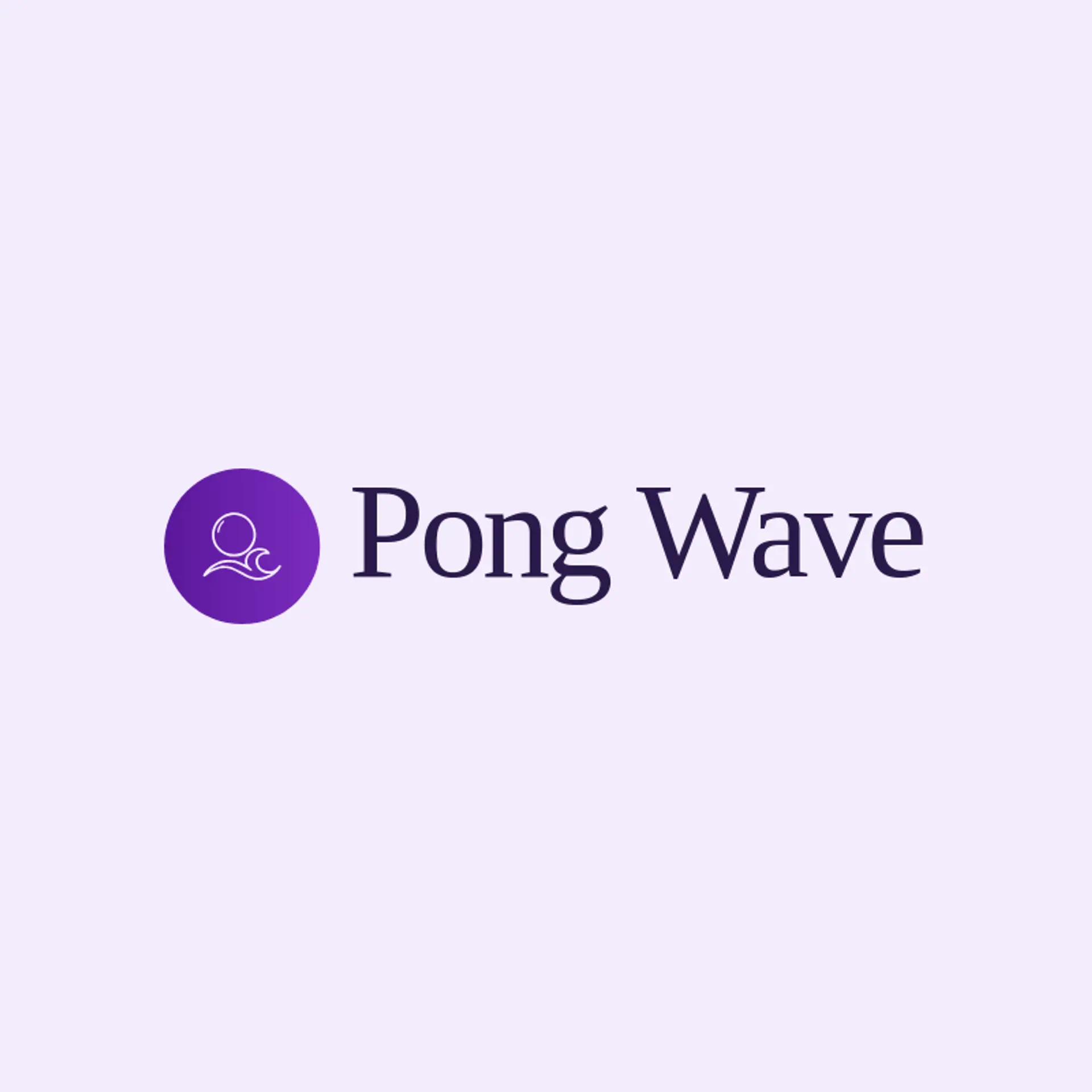 Pong Wave logo for ping pong