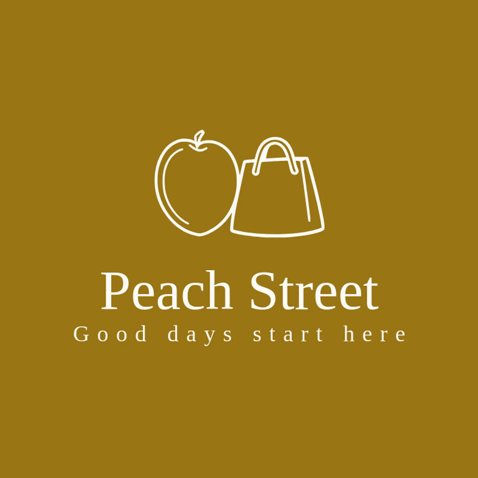 Peach Street logo for retail