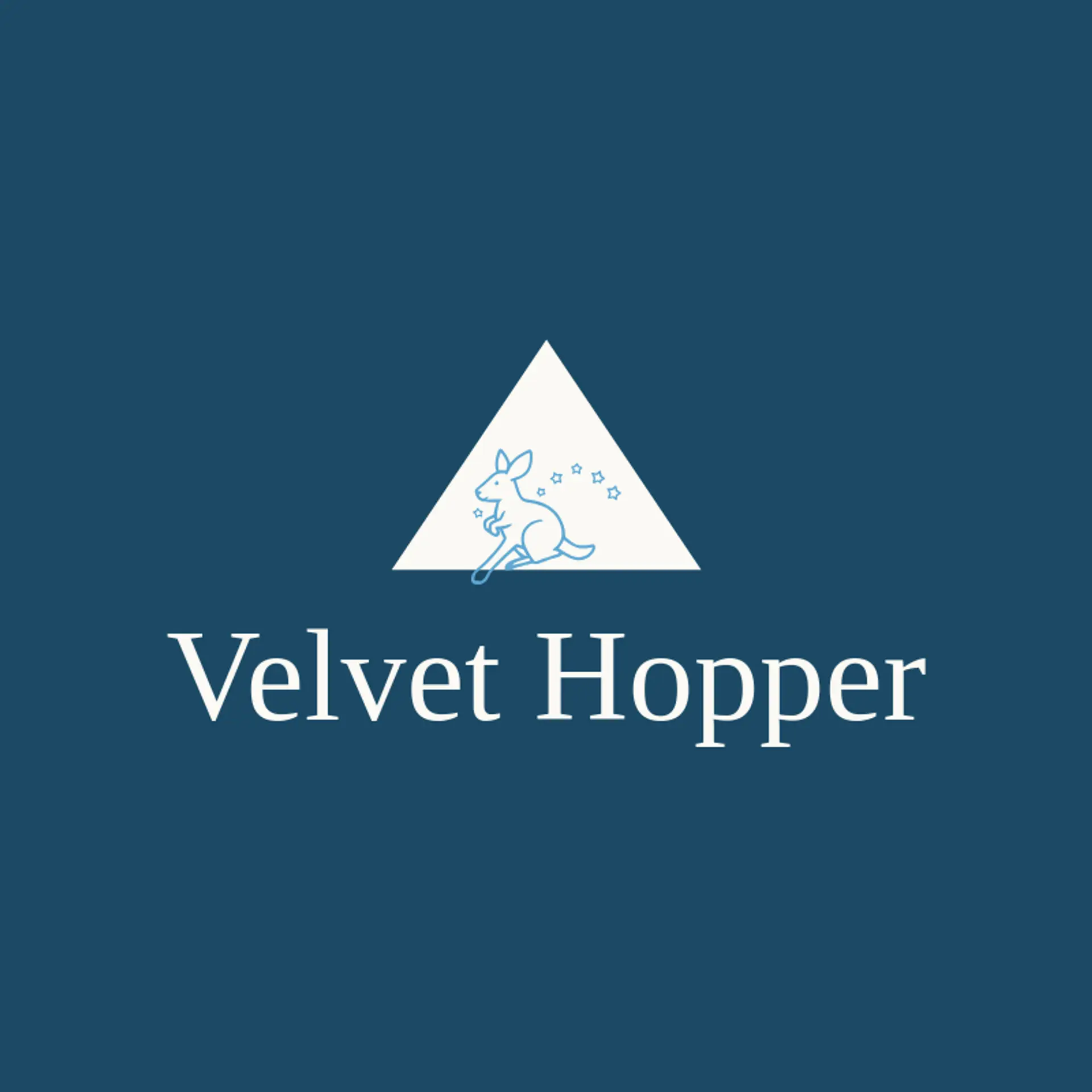 Velvet Hopper logo for kangaroo