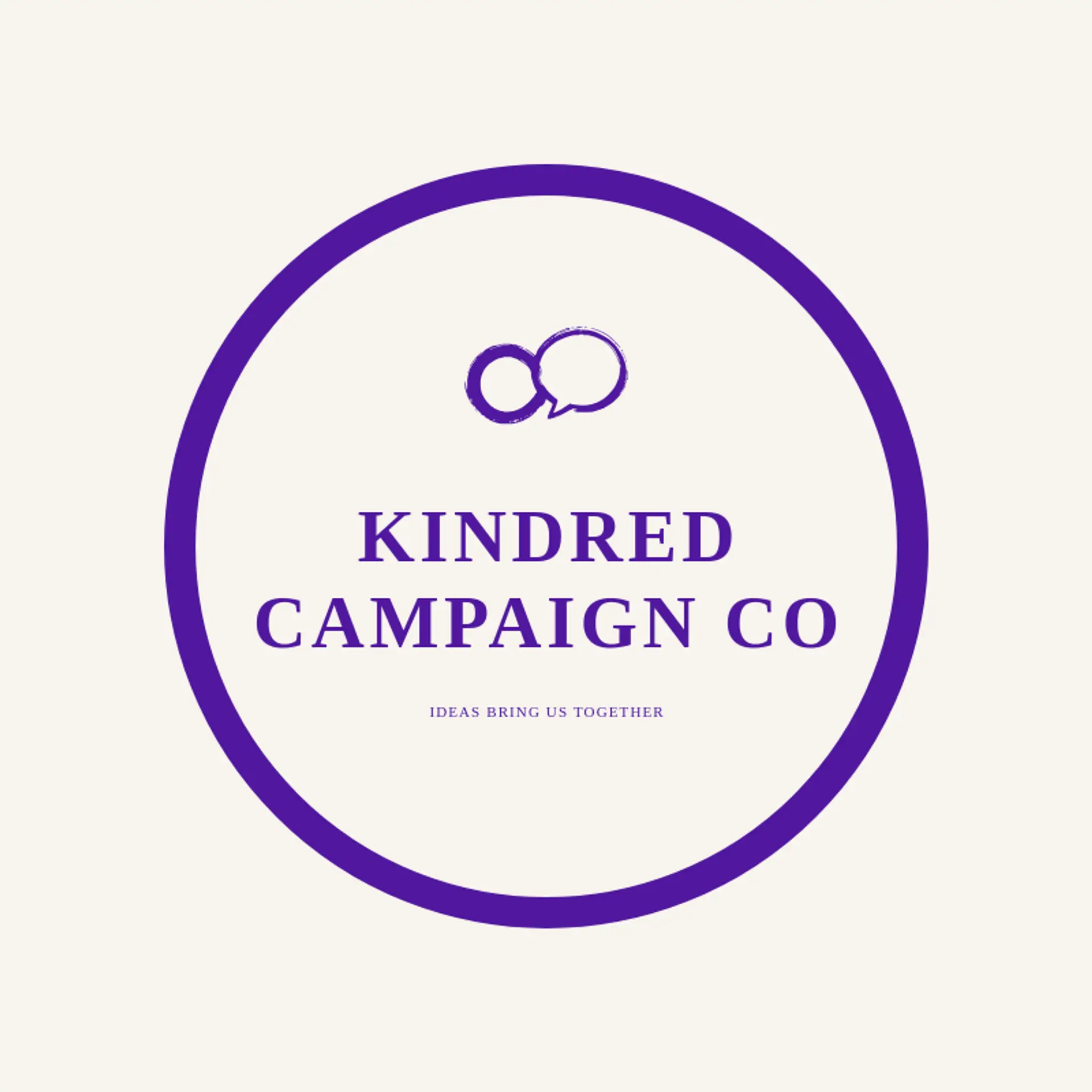 Kindred Campaign Co logo for advertising