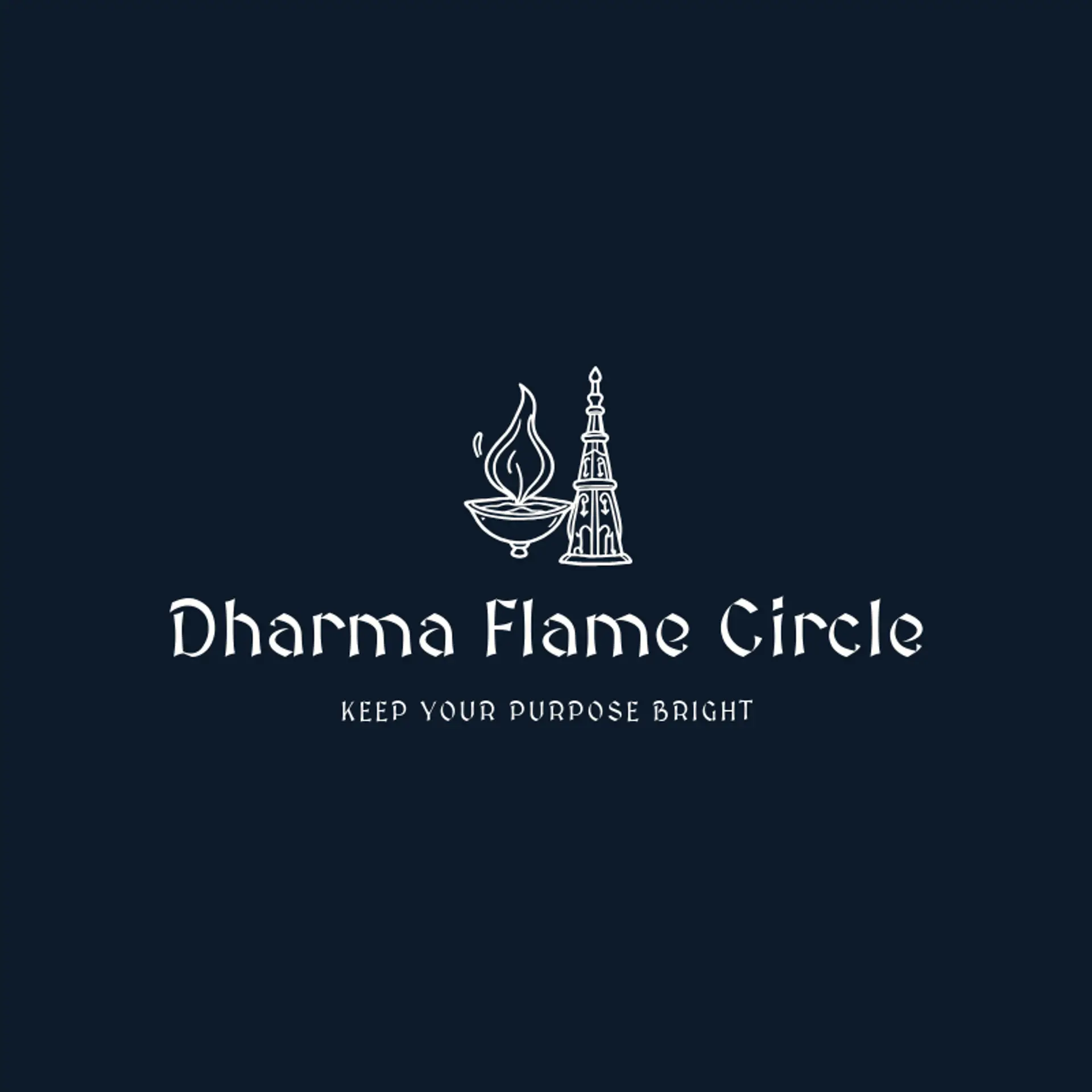 Dharma Flame Circle logo for jainism