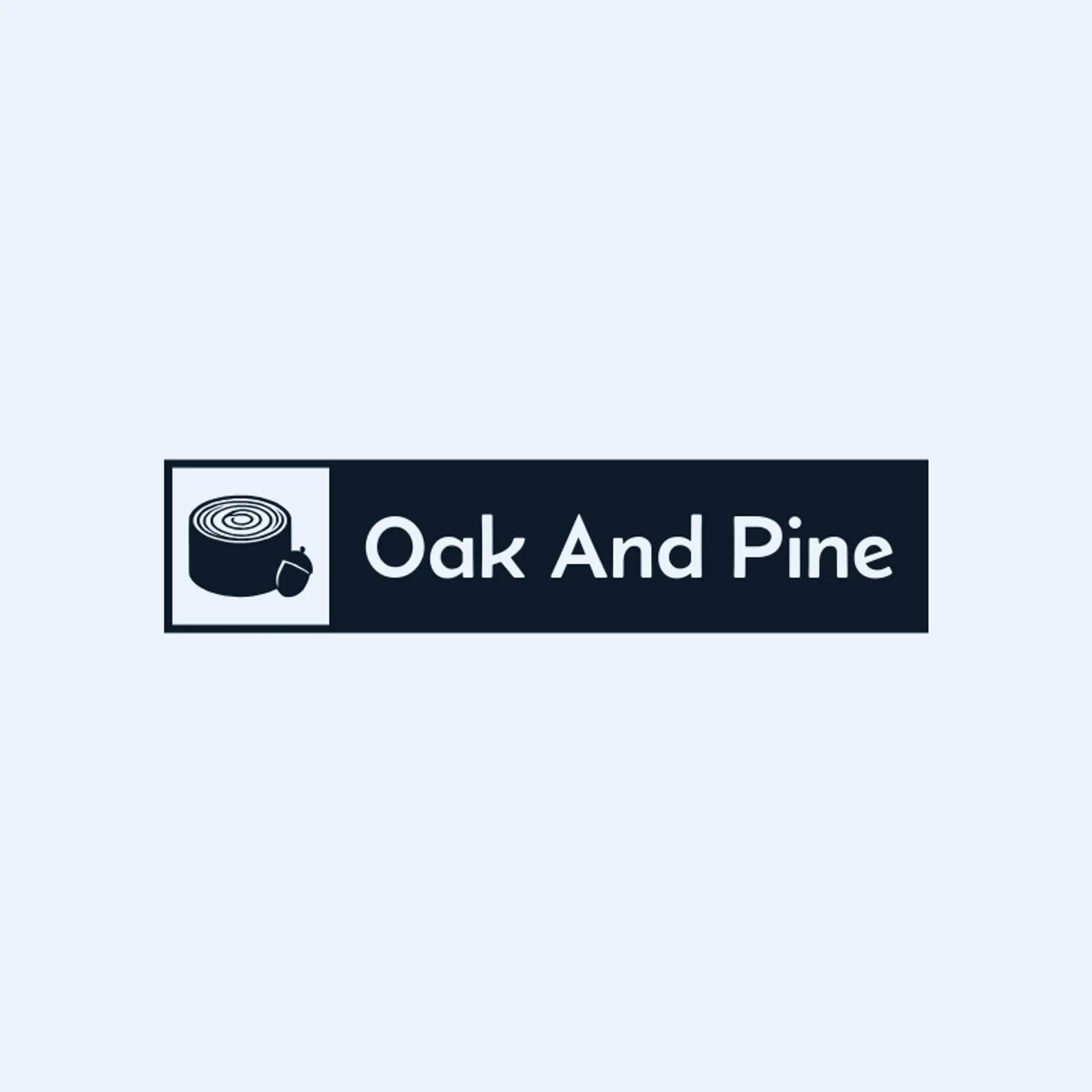 Oak and Pine logo for wood