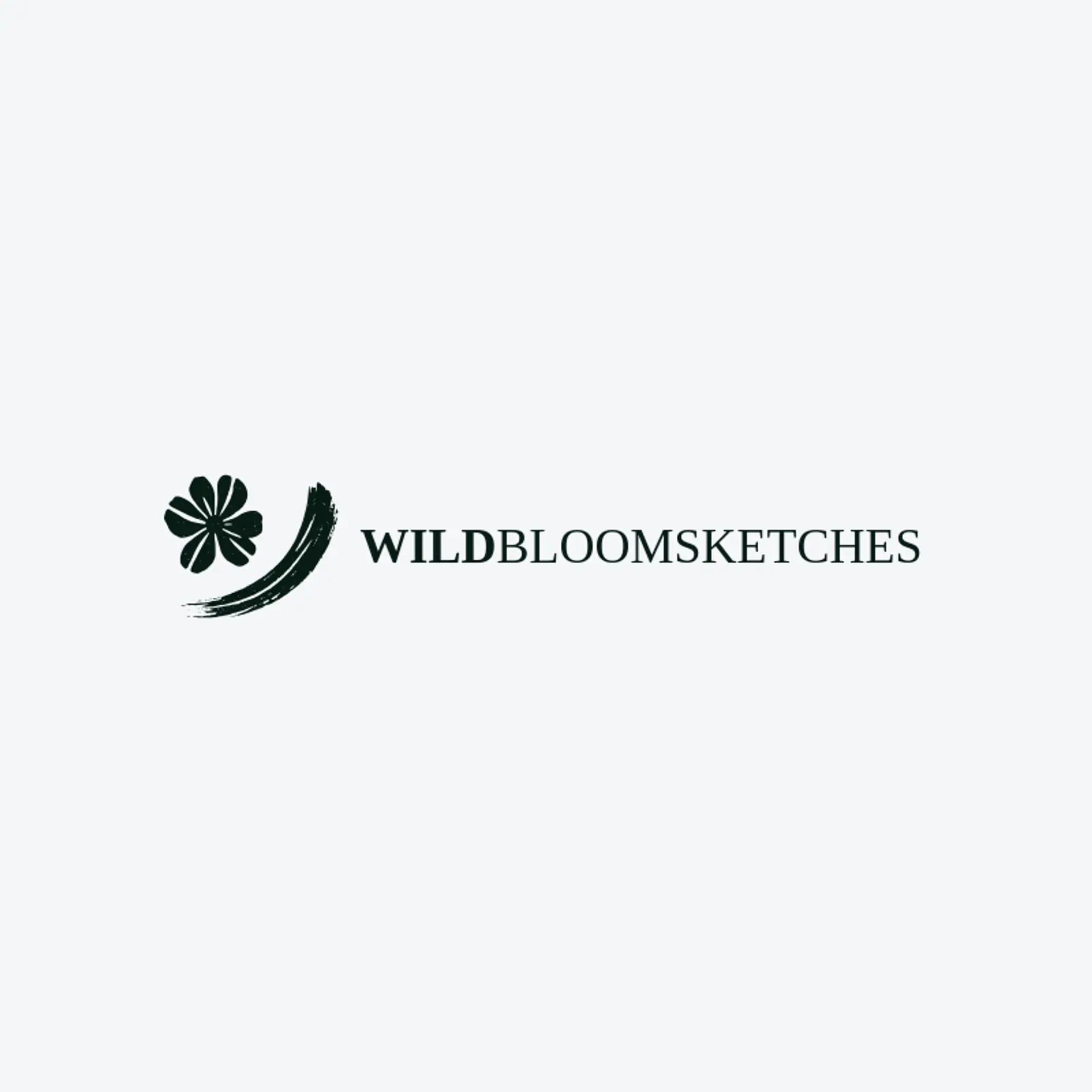 Wild Bloom Sketches logo for drawing