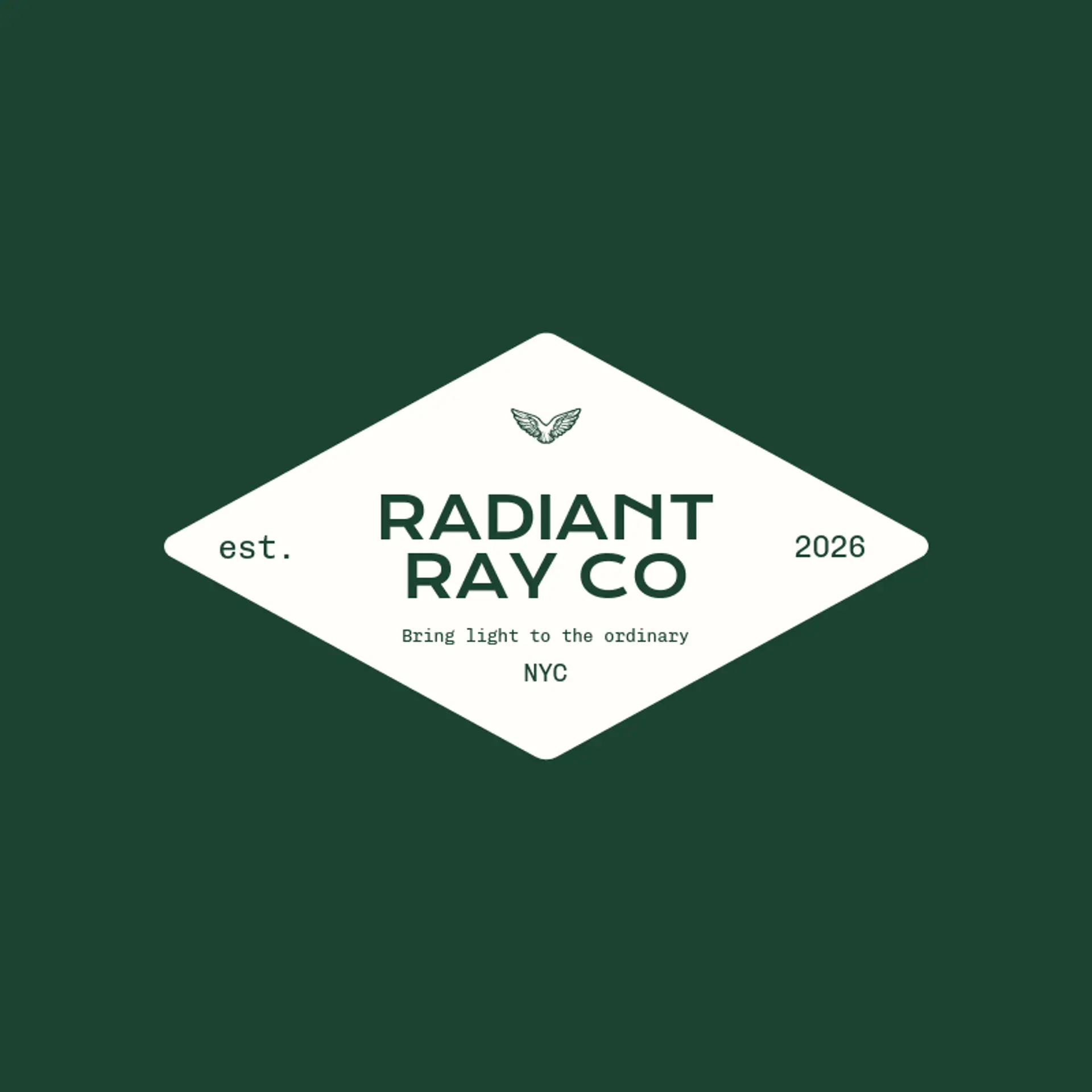 Radiant Ray Co logo for angel