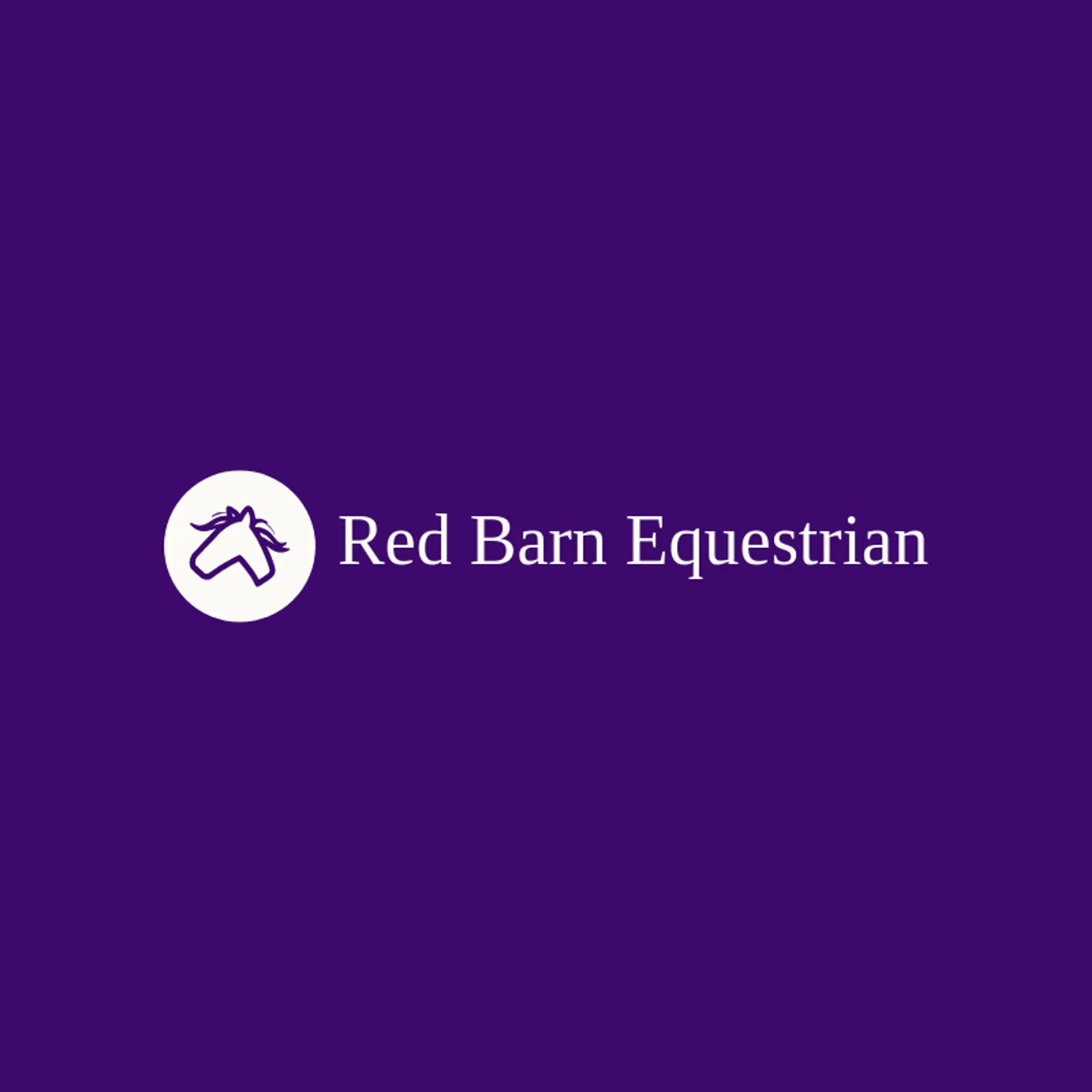 Red Barn Equestrian logo for horse head