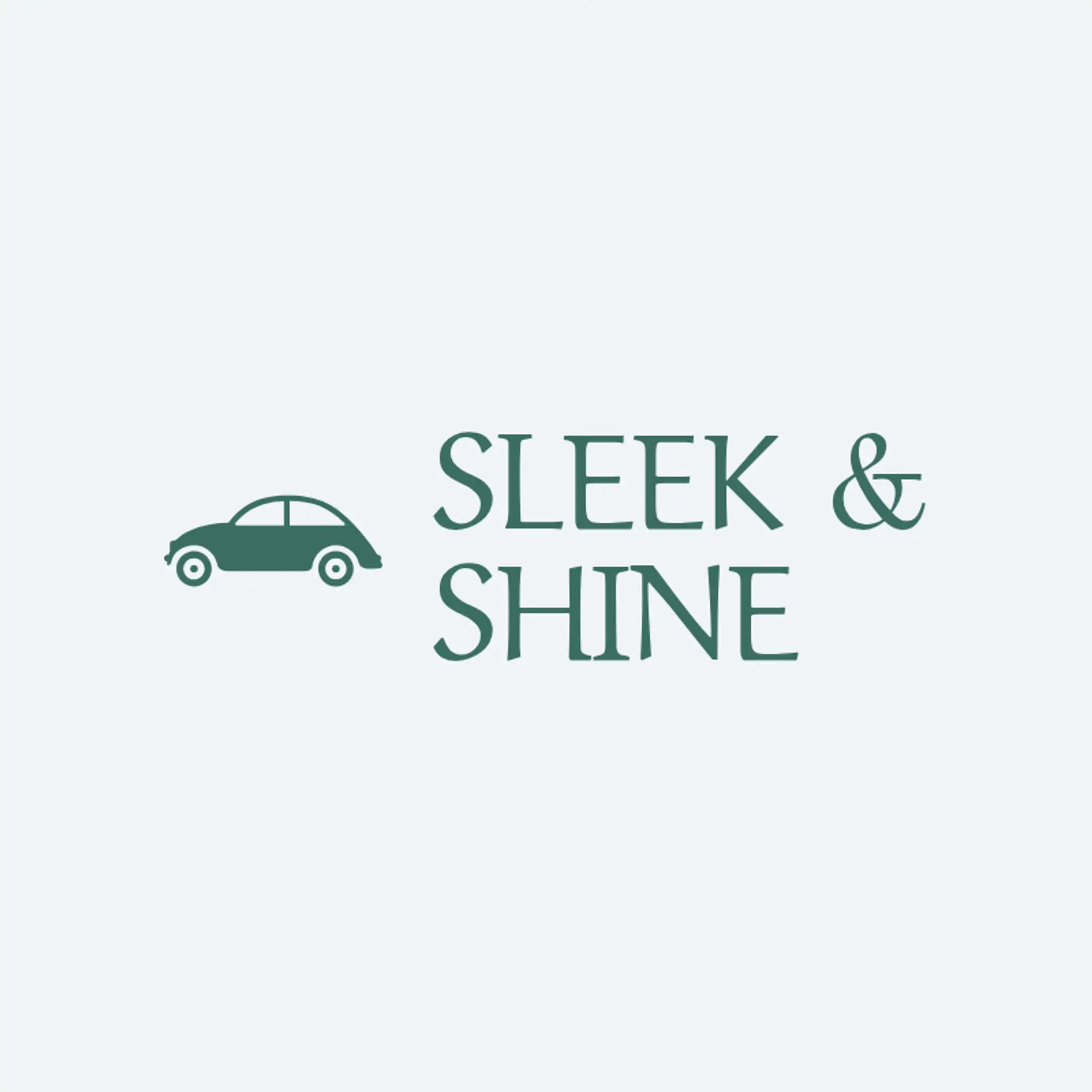 Sleek & Shine logo for auto spa